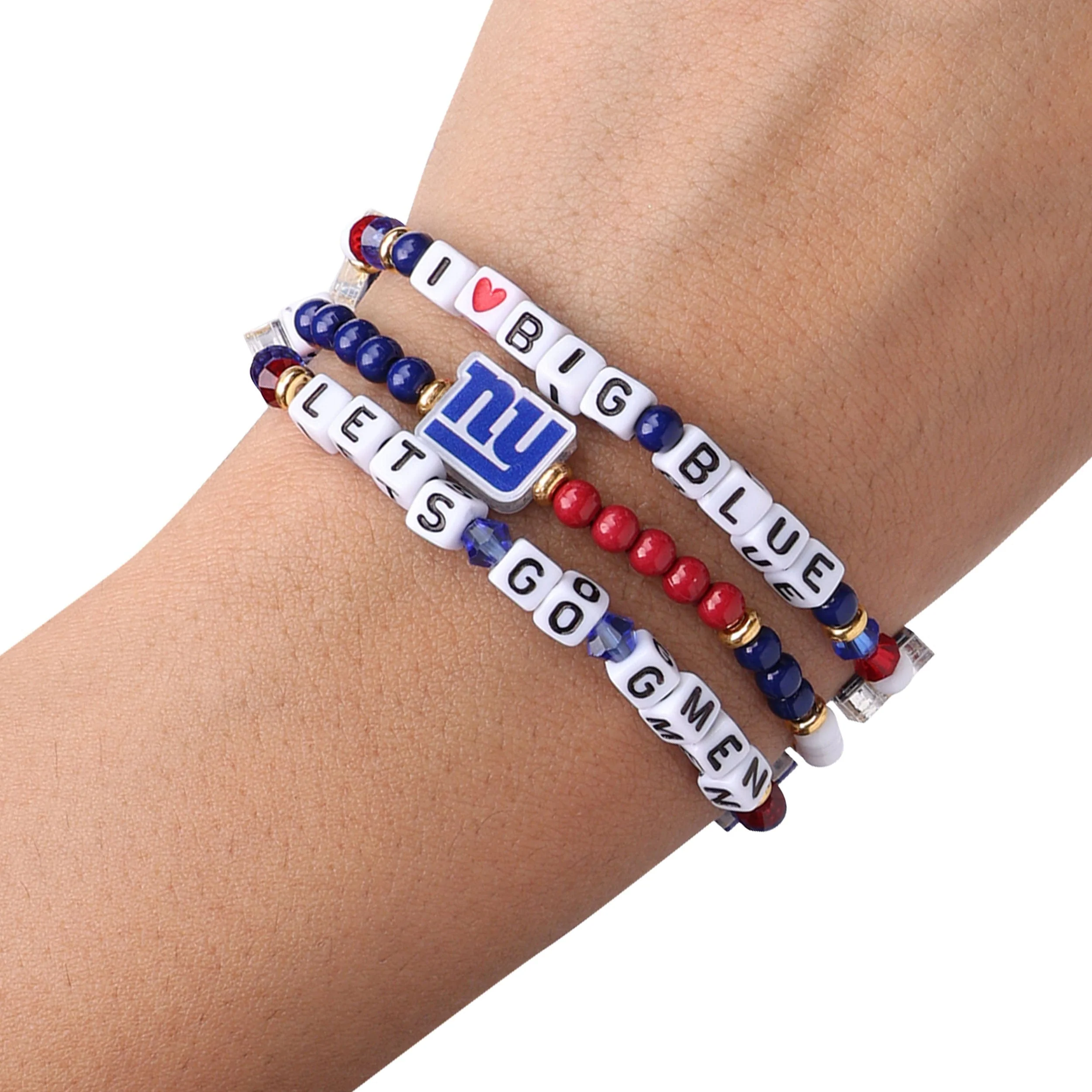 New York Giants NFL 3 Pack Friendship Bracelet - Image 4