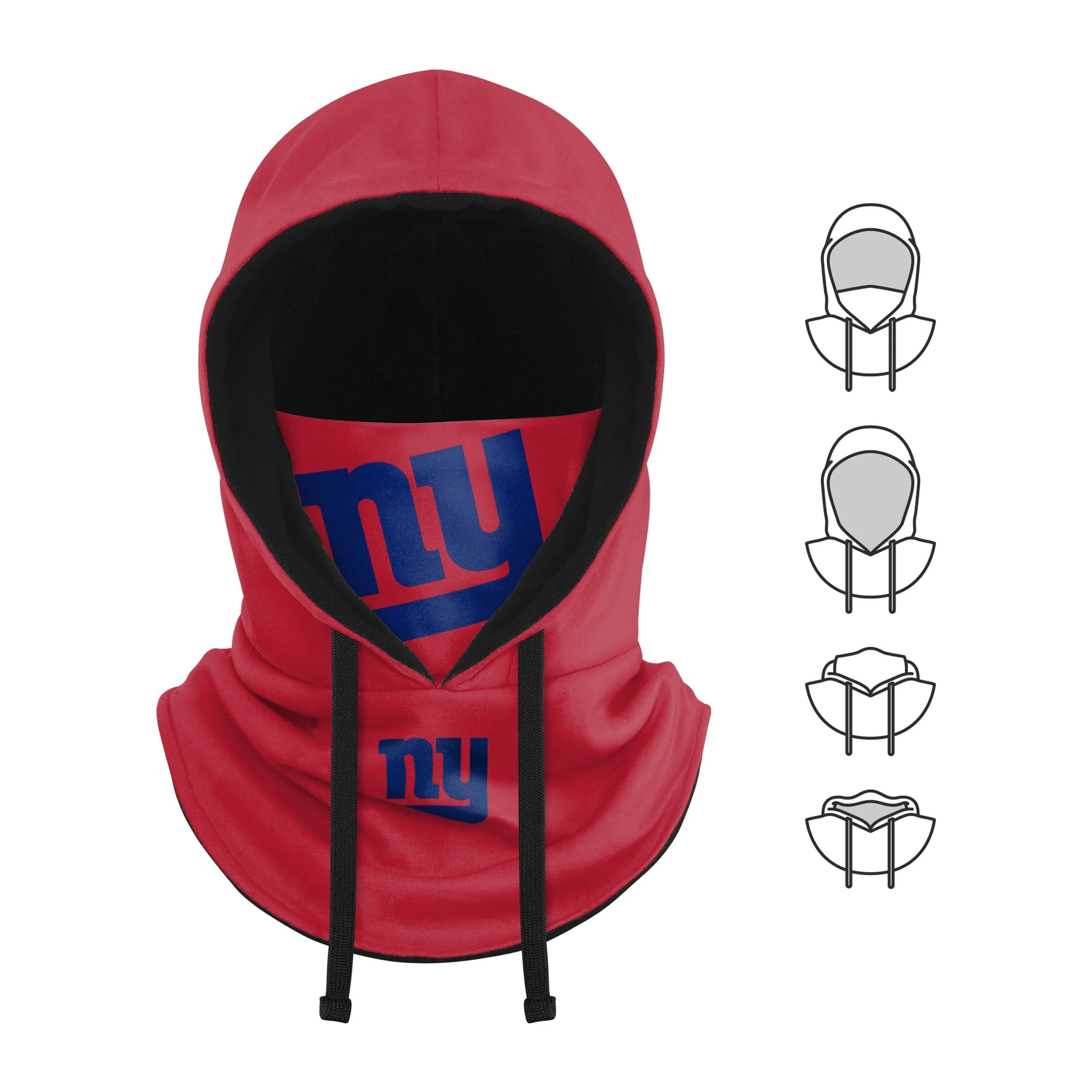 New York Giants NFL Alternate Team Color Drawstring Hooded Gaiter - Image 5