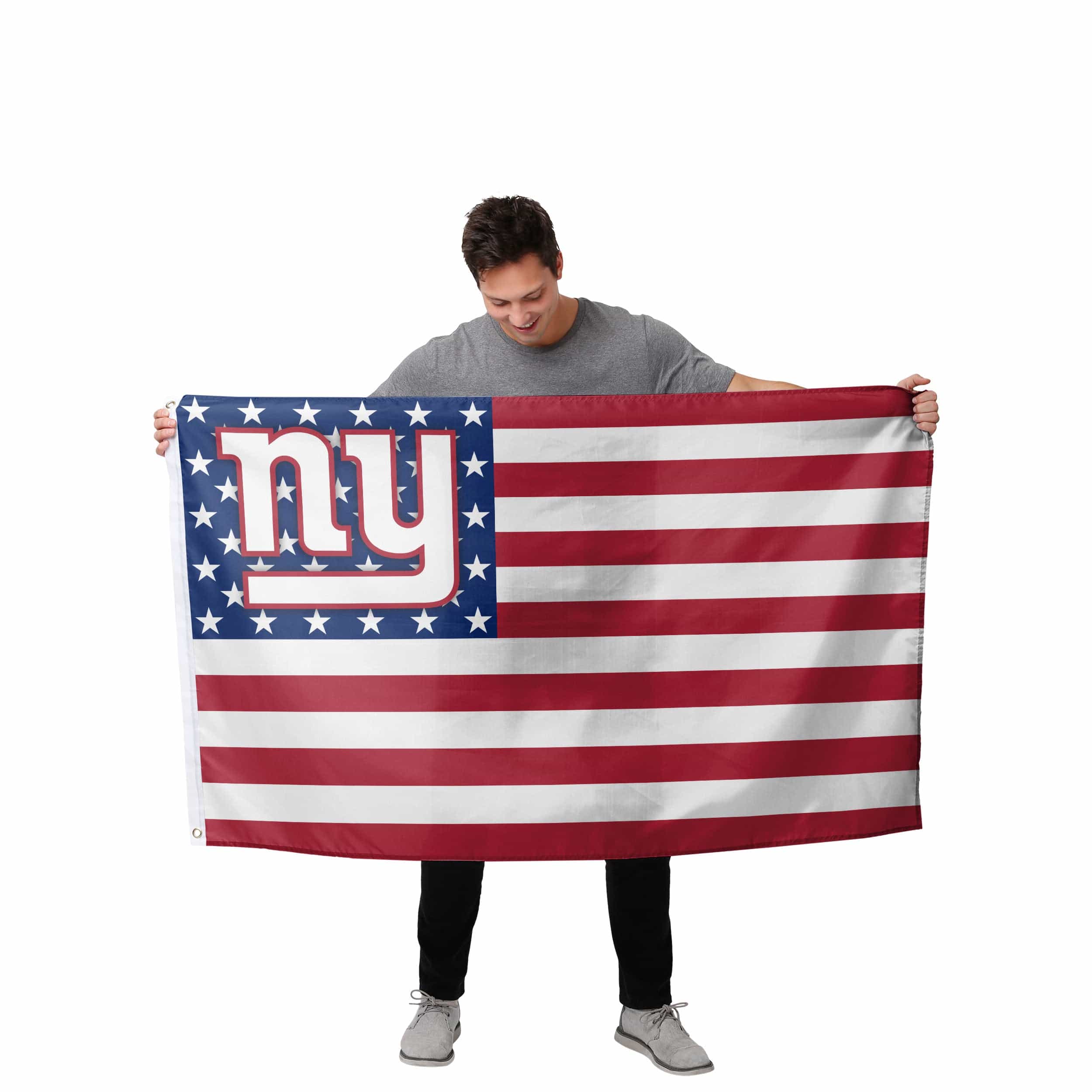 New York Giants NFL American Stars Horizontal Flag - Image 2