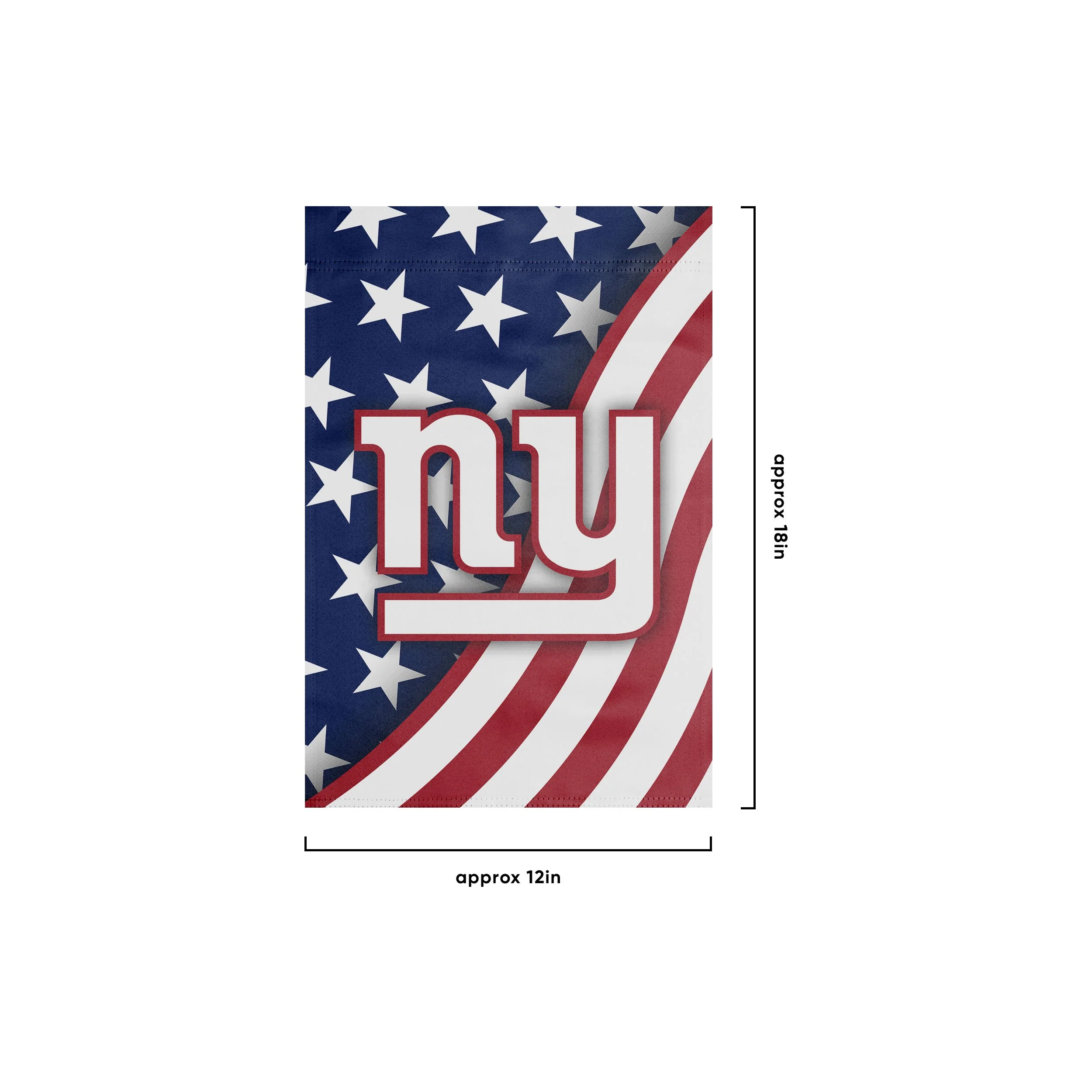 New York Giants NFL Americana Garden Flag - Image 3