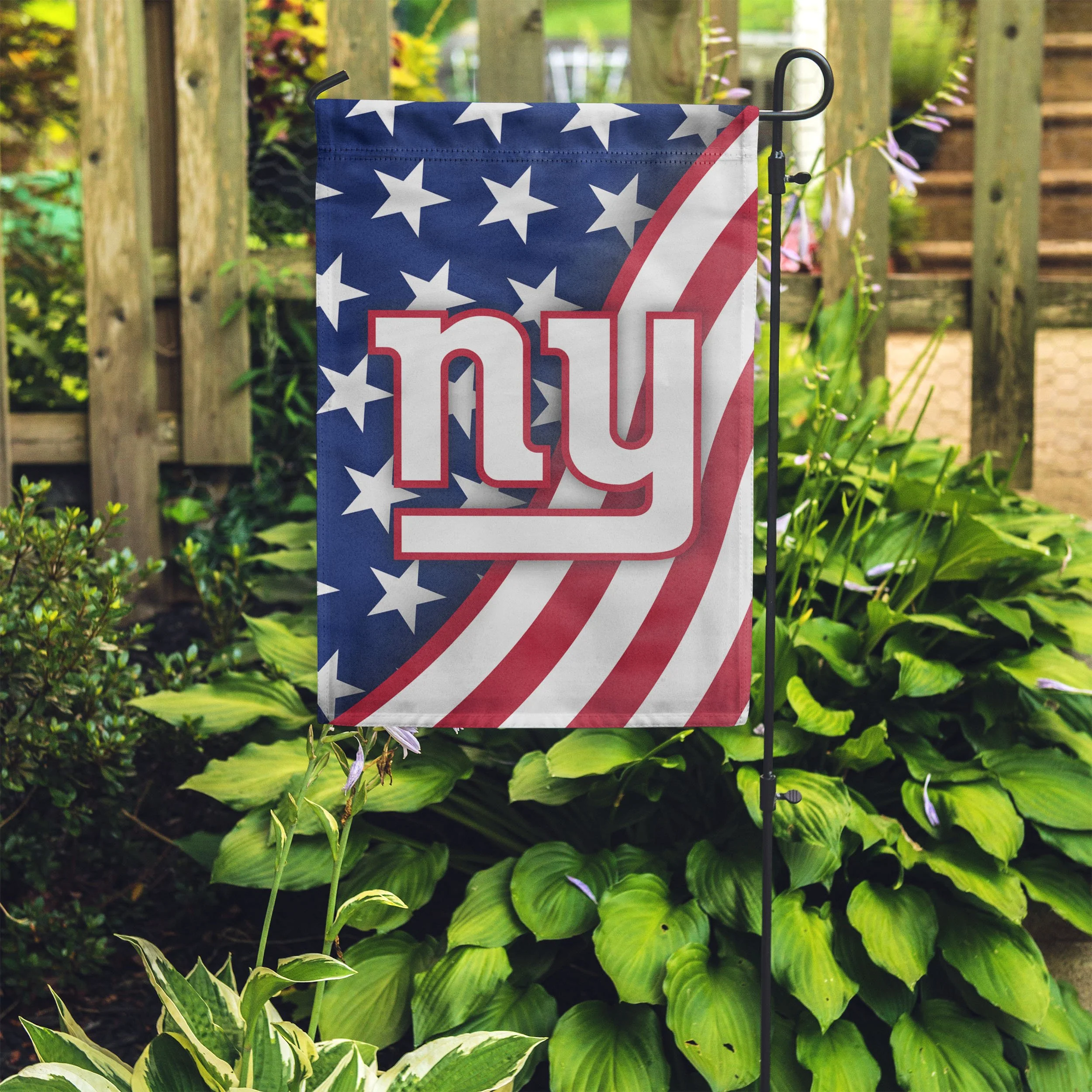 New York Giants NFL Americana Garden Flag - Image 4