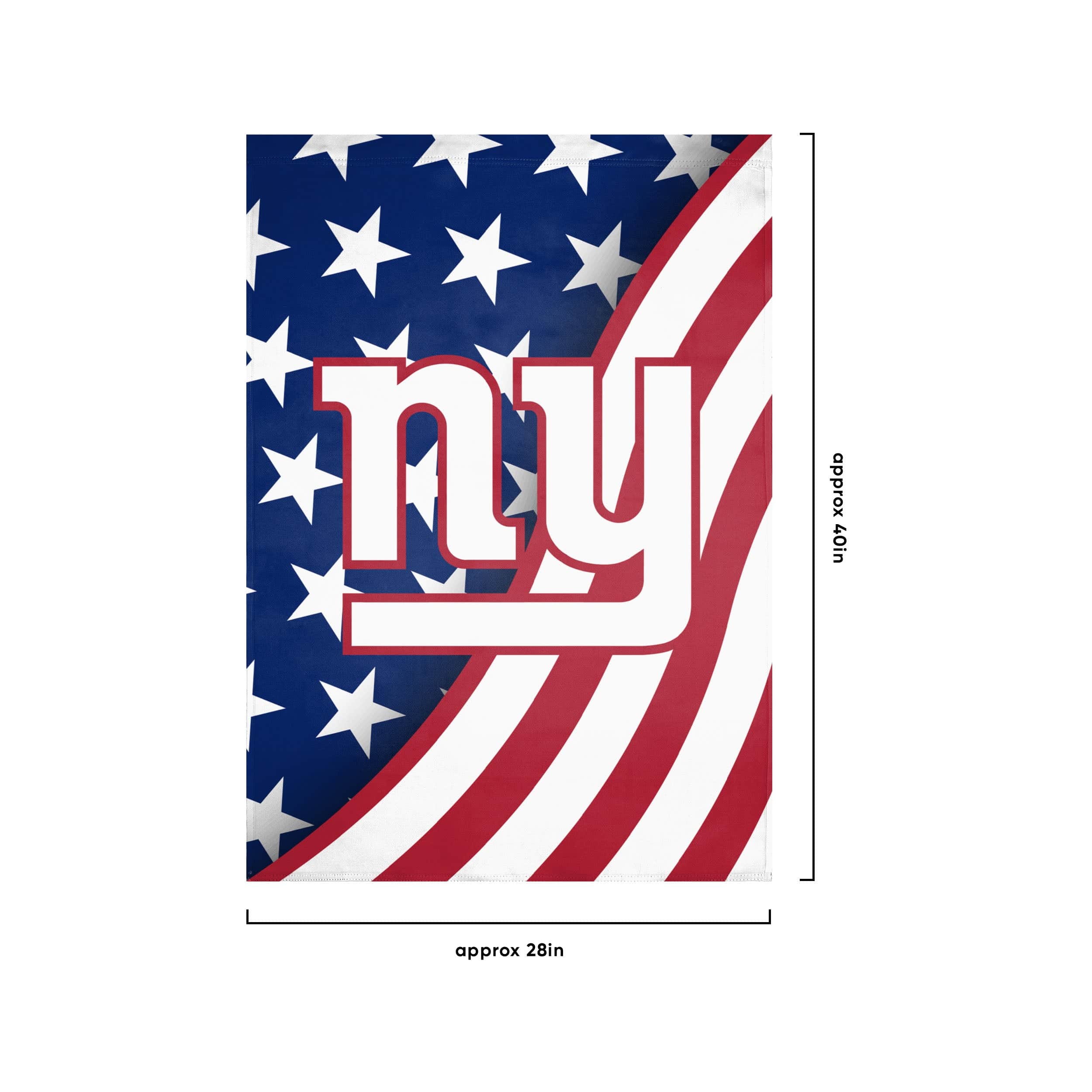 New York Giants NFL Americana Vertical Flag - Image 3