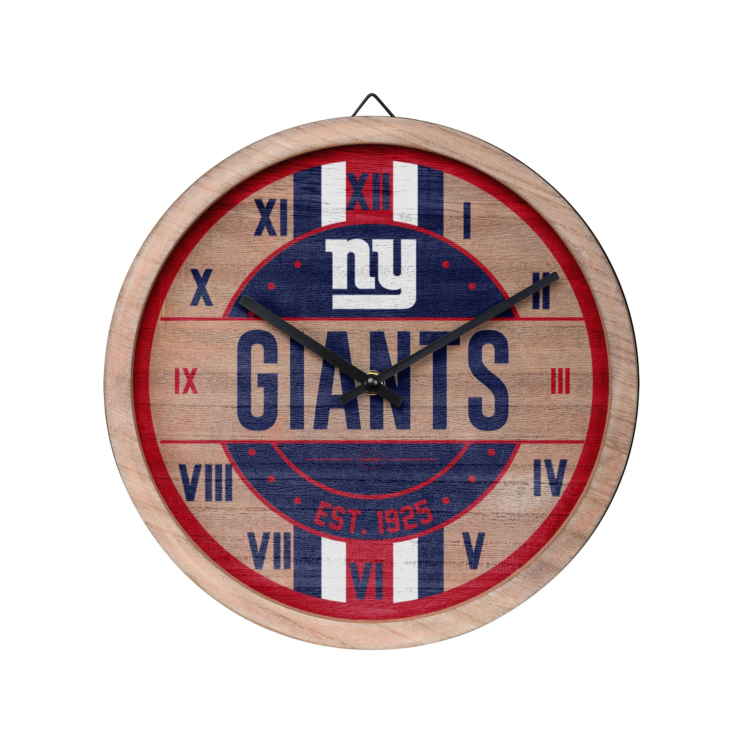 New York Giants NFL Barrel Wall Clock