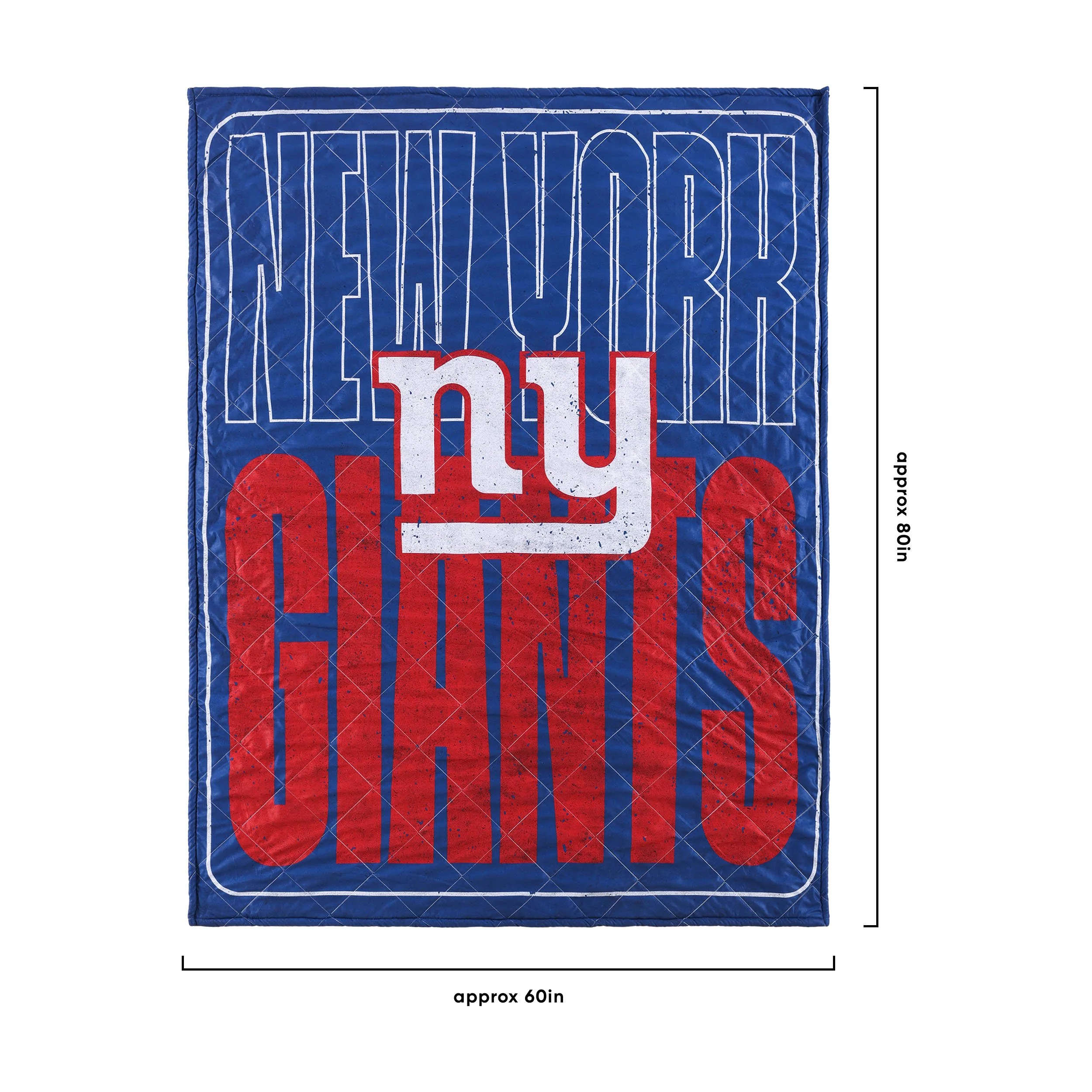 New York Giants NFL Big Game Sherpa Lined Throw Blanket - Image 3