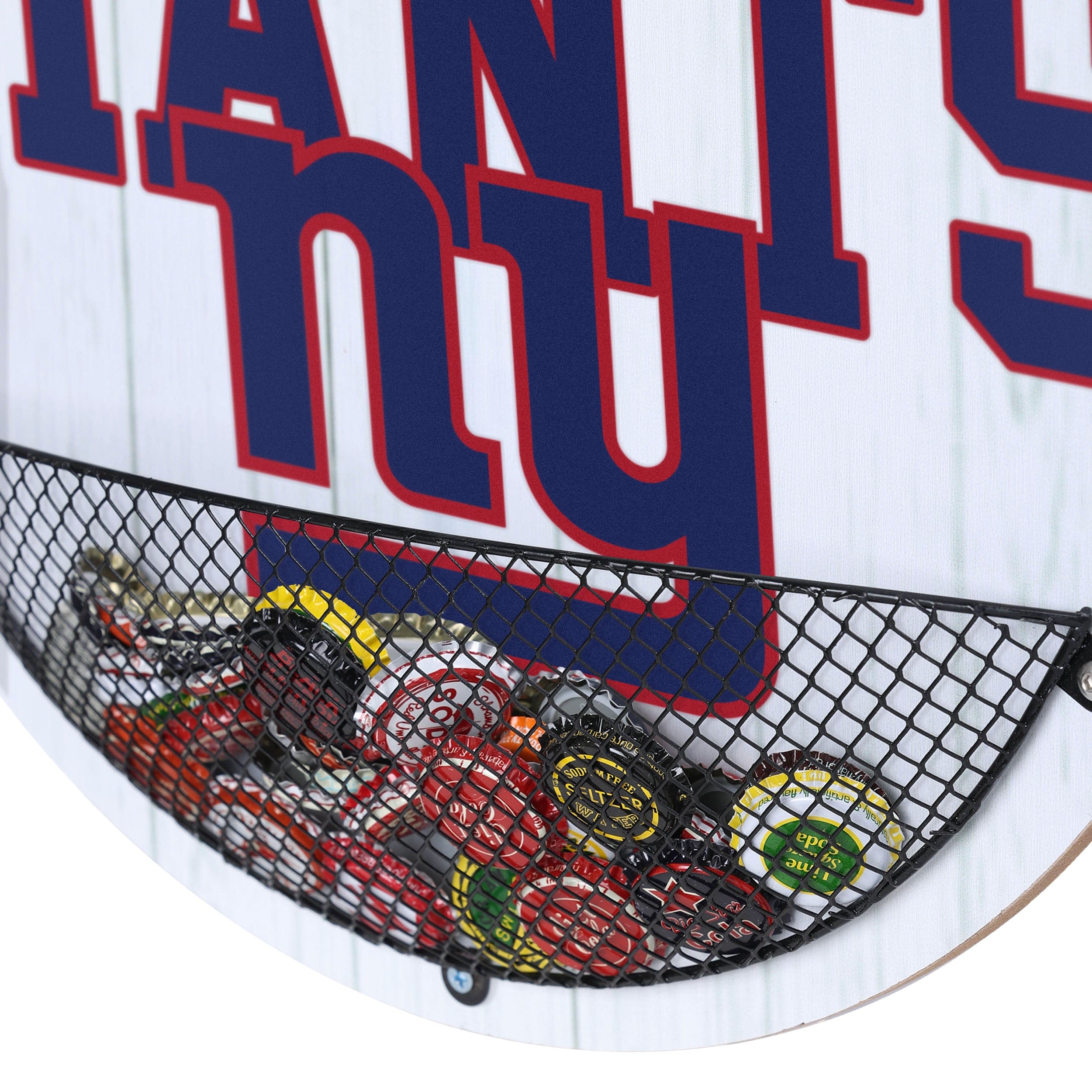 New York Giants NFL Bottle Opener Cap Catcher Wall Sign - Image 4