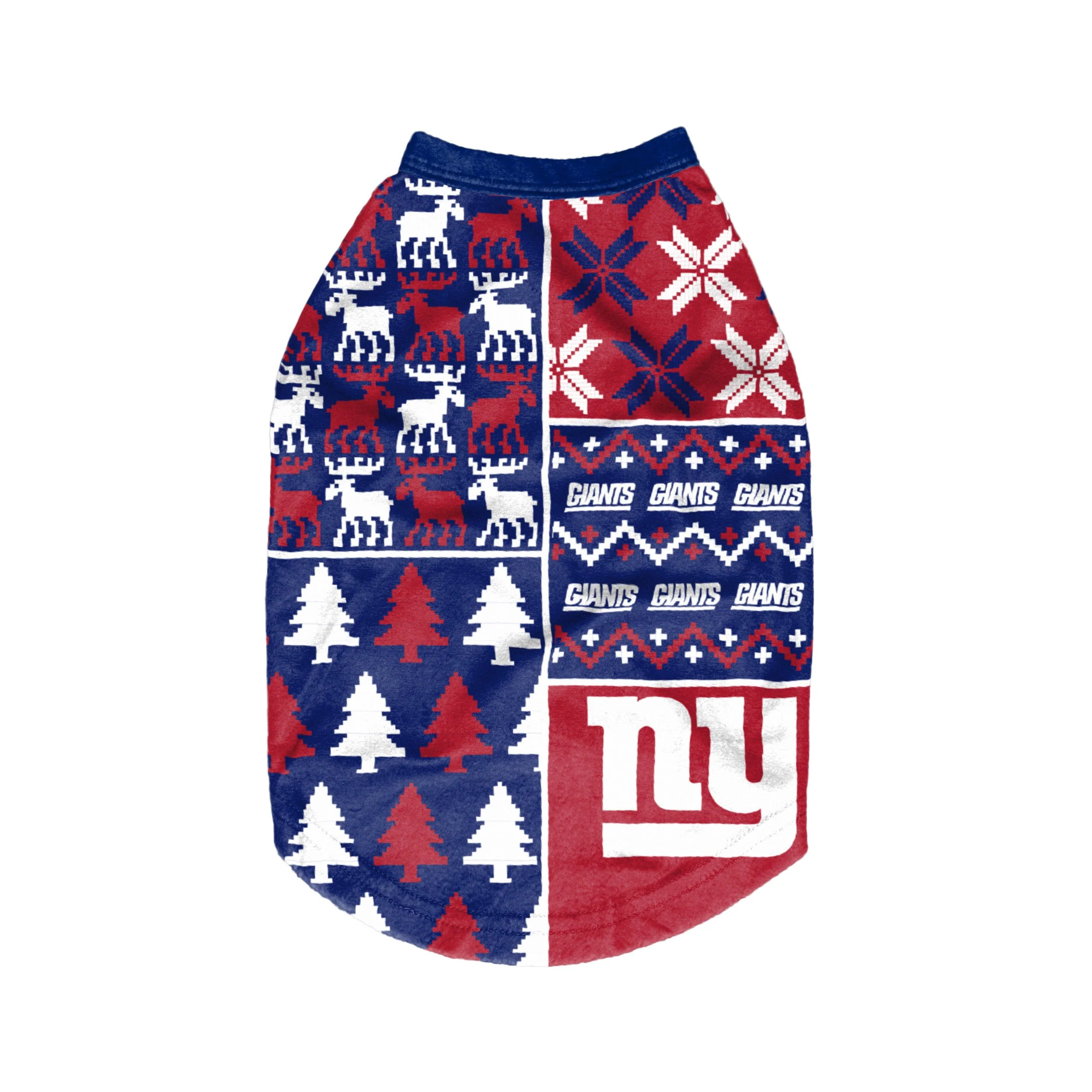 New York Giants NFL Busy Block Dog Sweater - Image 2