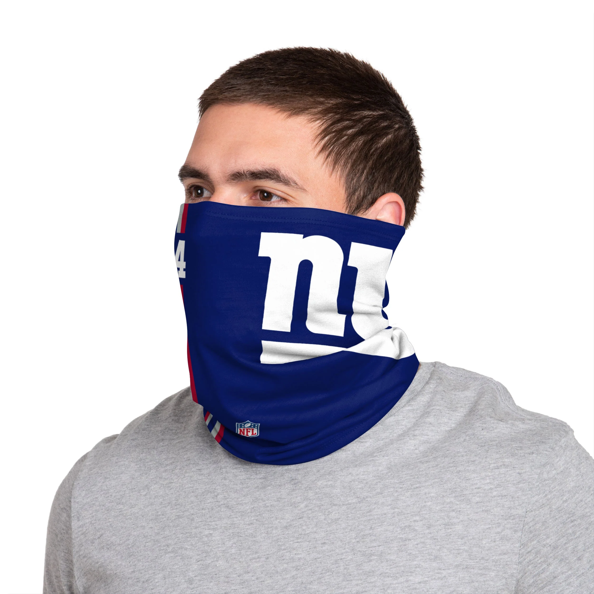 New York Giants NFL Dalvin Tomlinson On-Field Sideline Logo Gaiter Scarf - Image 2