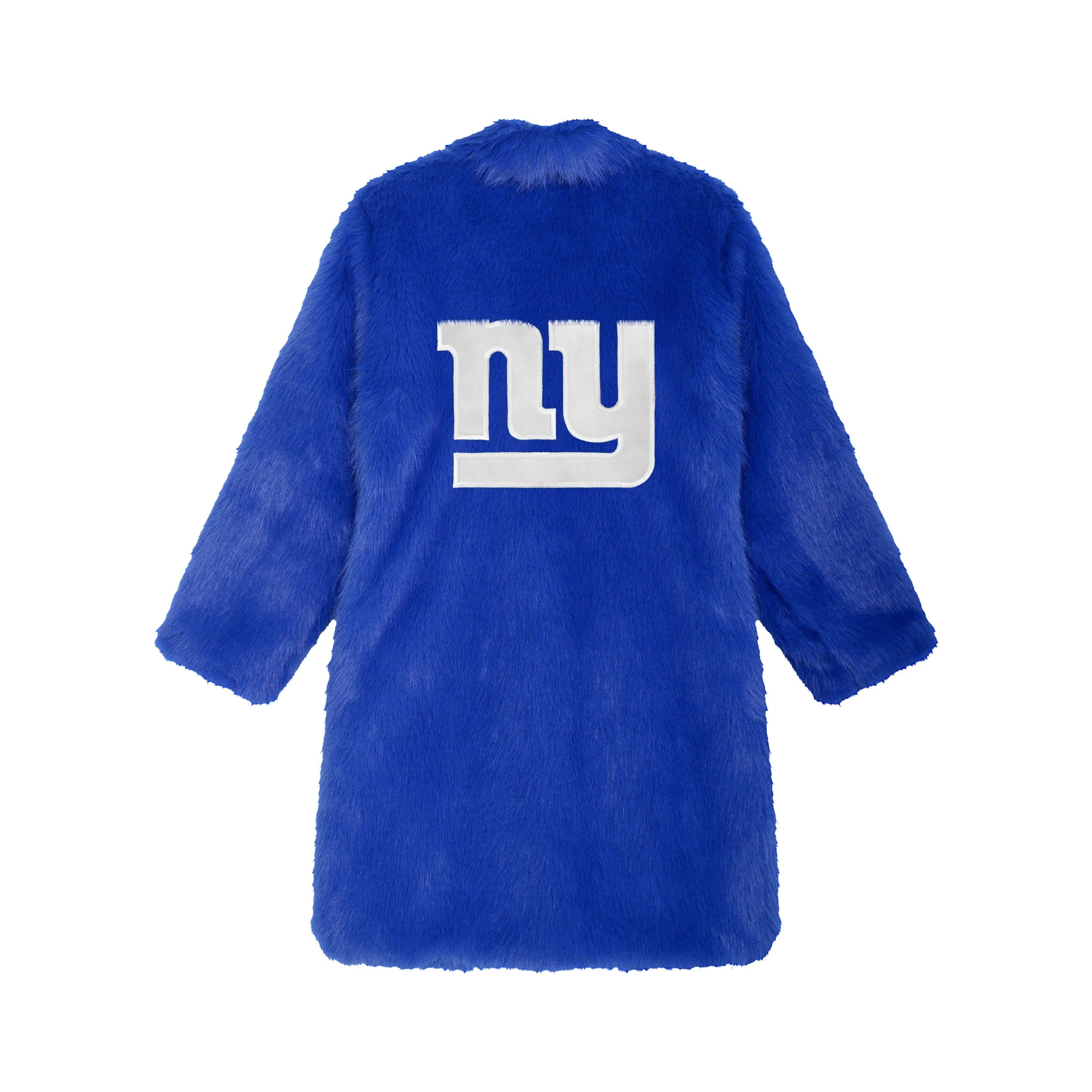 New York Giants NFL Faux Fur Long Jacket - Image 5