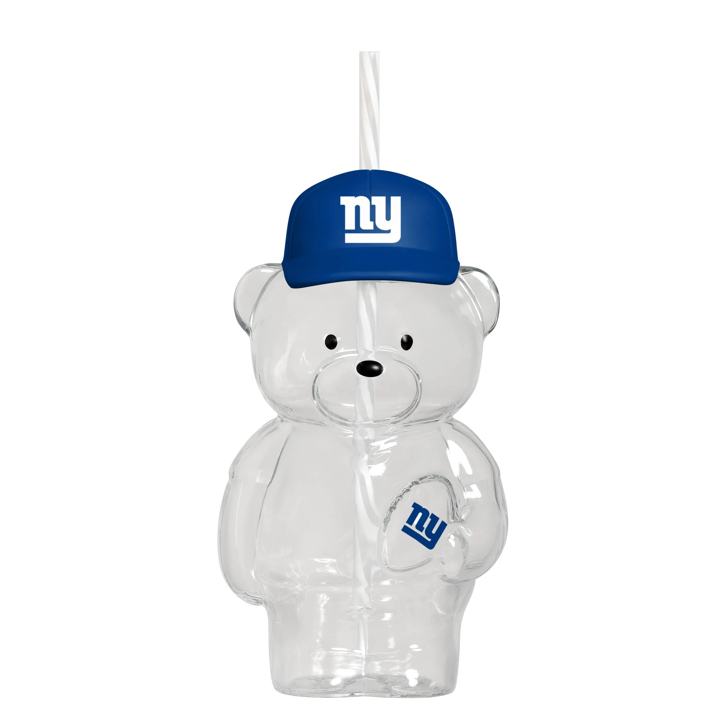 New York Giants NFL Glass Bear Tumbler (PREORDER - SHIPS LATE JUNE)