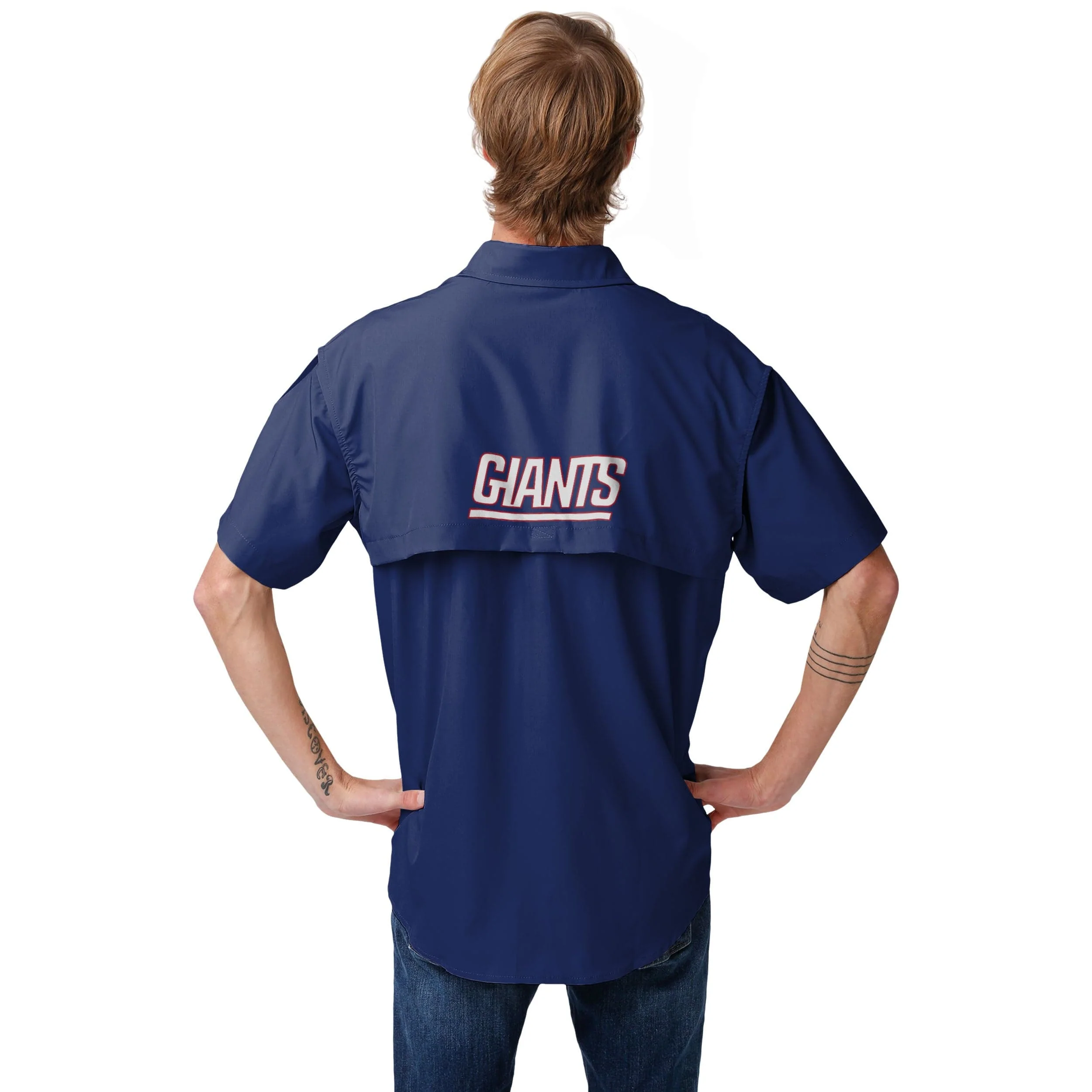 New York Giants NFL Gone Fishing Shirt - Image 4