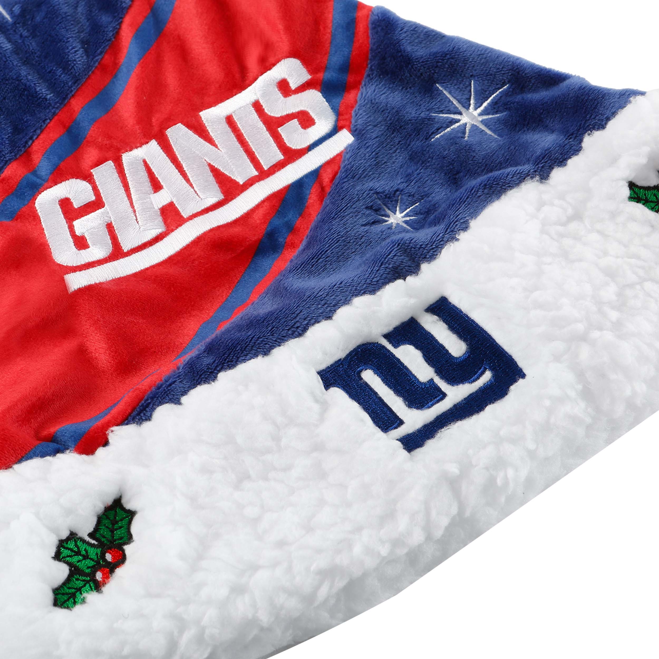 New York Giants NFL High End Santa Hat - Image 2