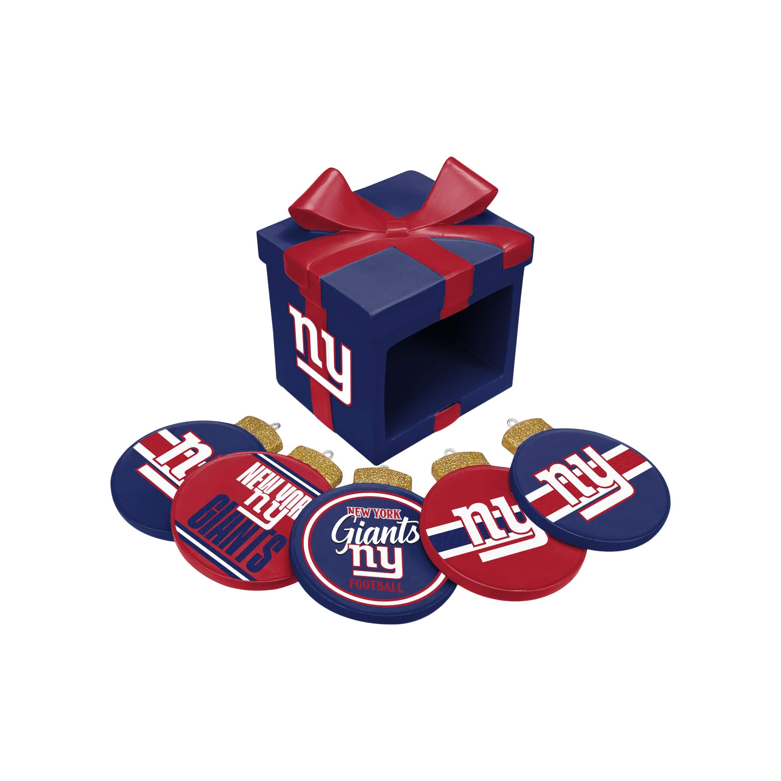 New York Giants NFL Holiday 5 Pack Coaster Set - Image 3