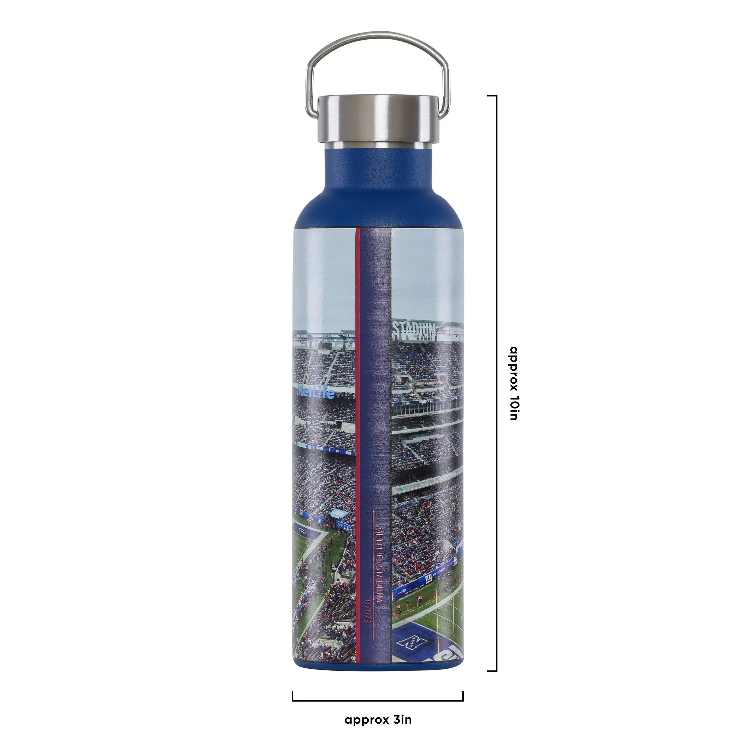 New York Giants NFL Home Field Hydration 25 oz Bottle - Image 5