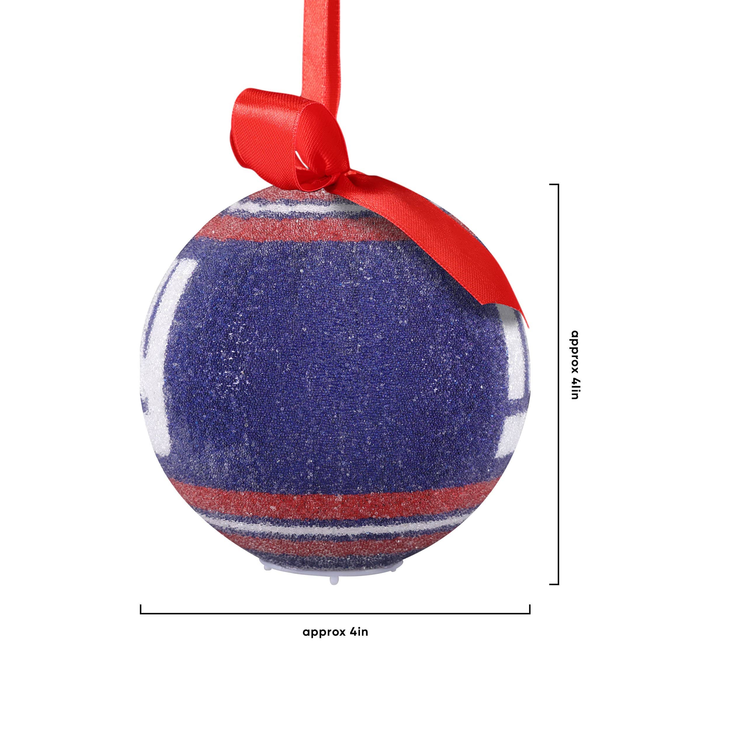 New York Giants NFL LED Shatterproof Ball Ornament - Image 4