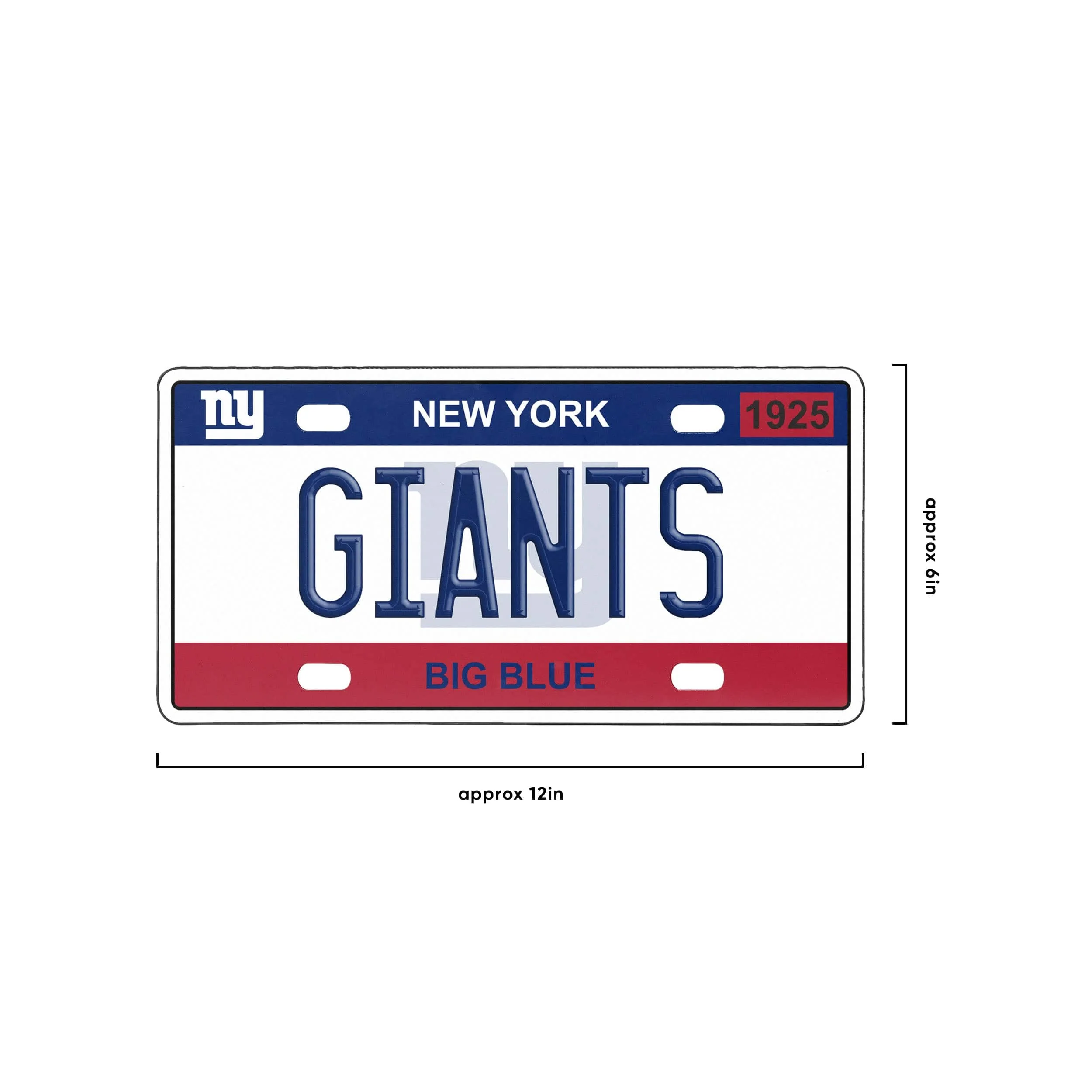 New York Giants NFL License Plate Wall Sign - Image 4