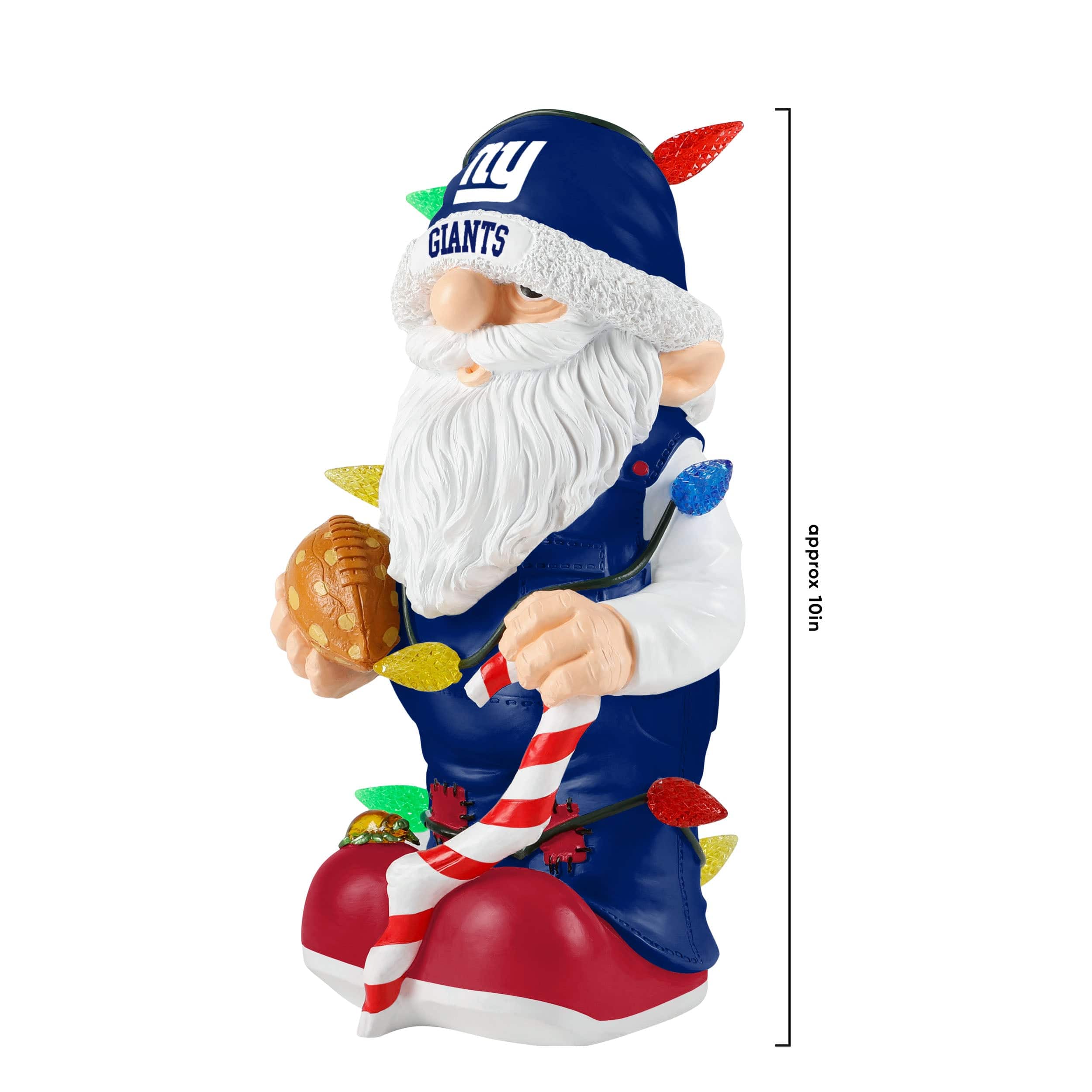 New York Giants NFL Light Up Holiday Gnome - Image 4