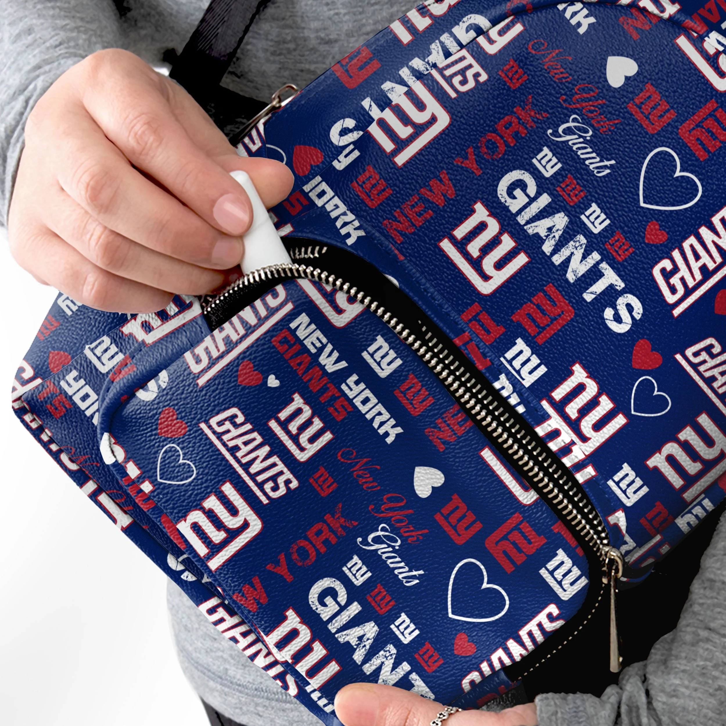 New York Giants NFL Logo Love Mini Backpack - Image 3