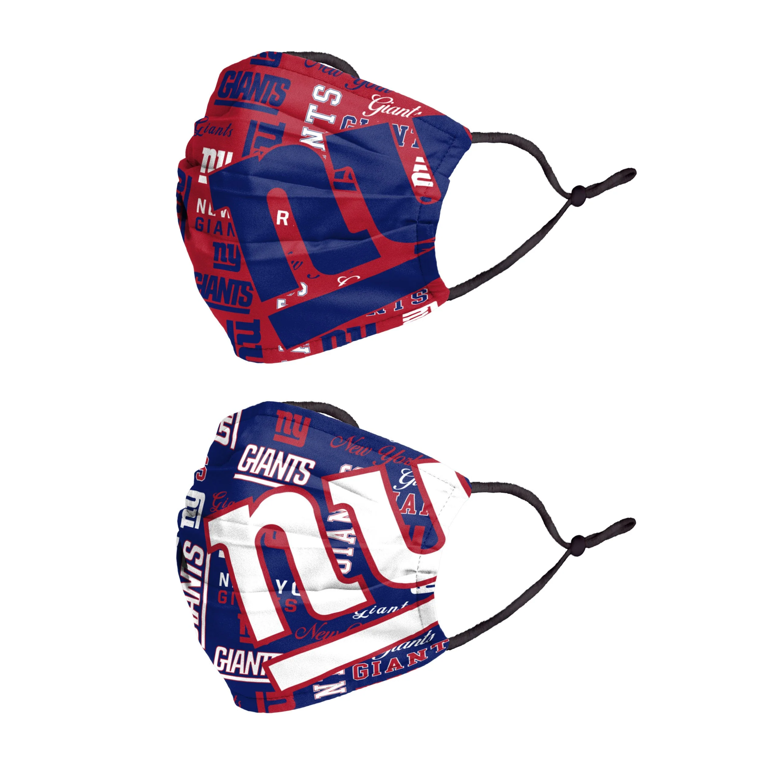 New York Giants NFL Logo Rush Adjustable 2 Pack Face Cover - Image 2