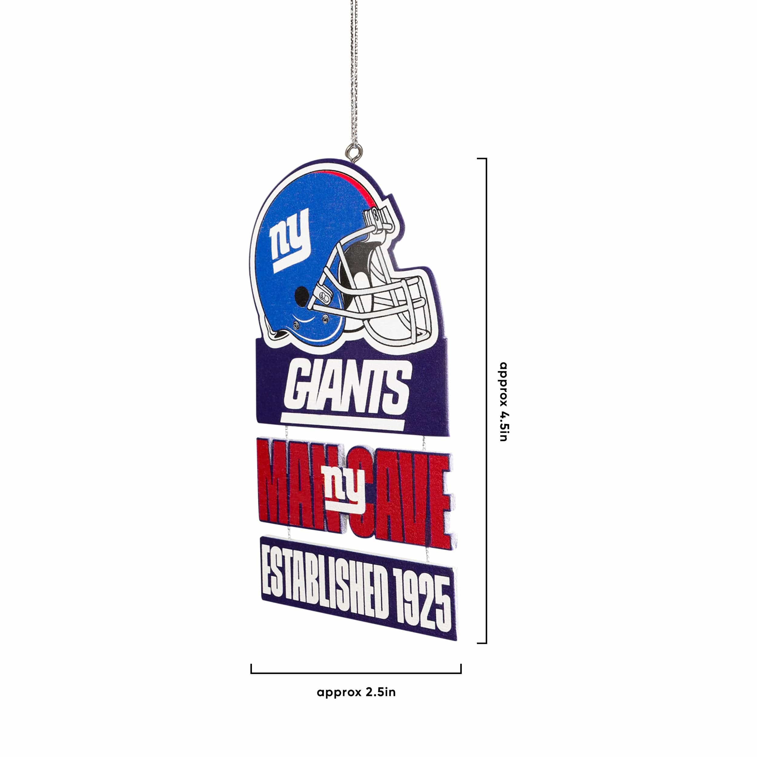 New York Giants NFL Mancave Sign Ornament - Image 2