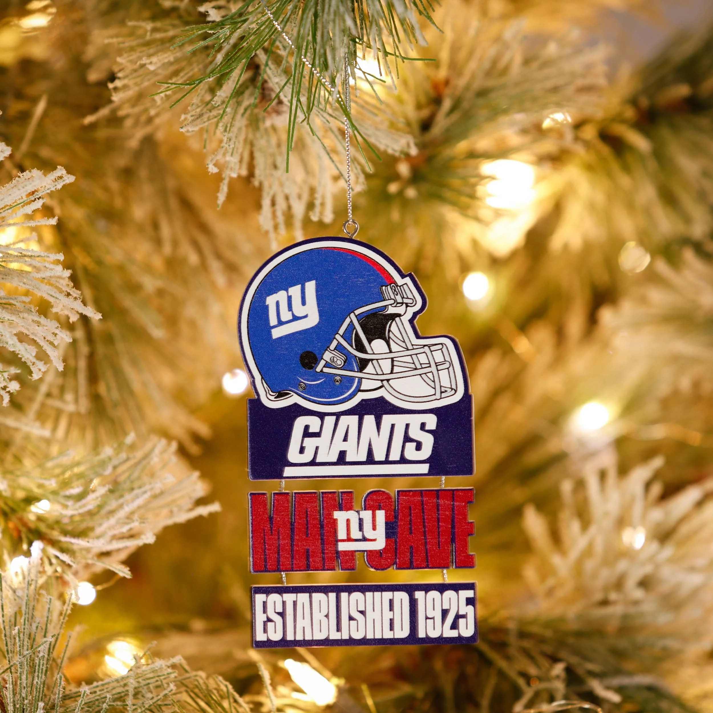 New York Giants NFL Mancave Sign Ornament - Image 3