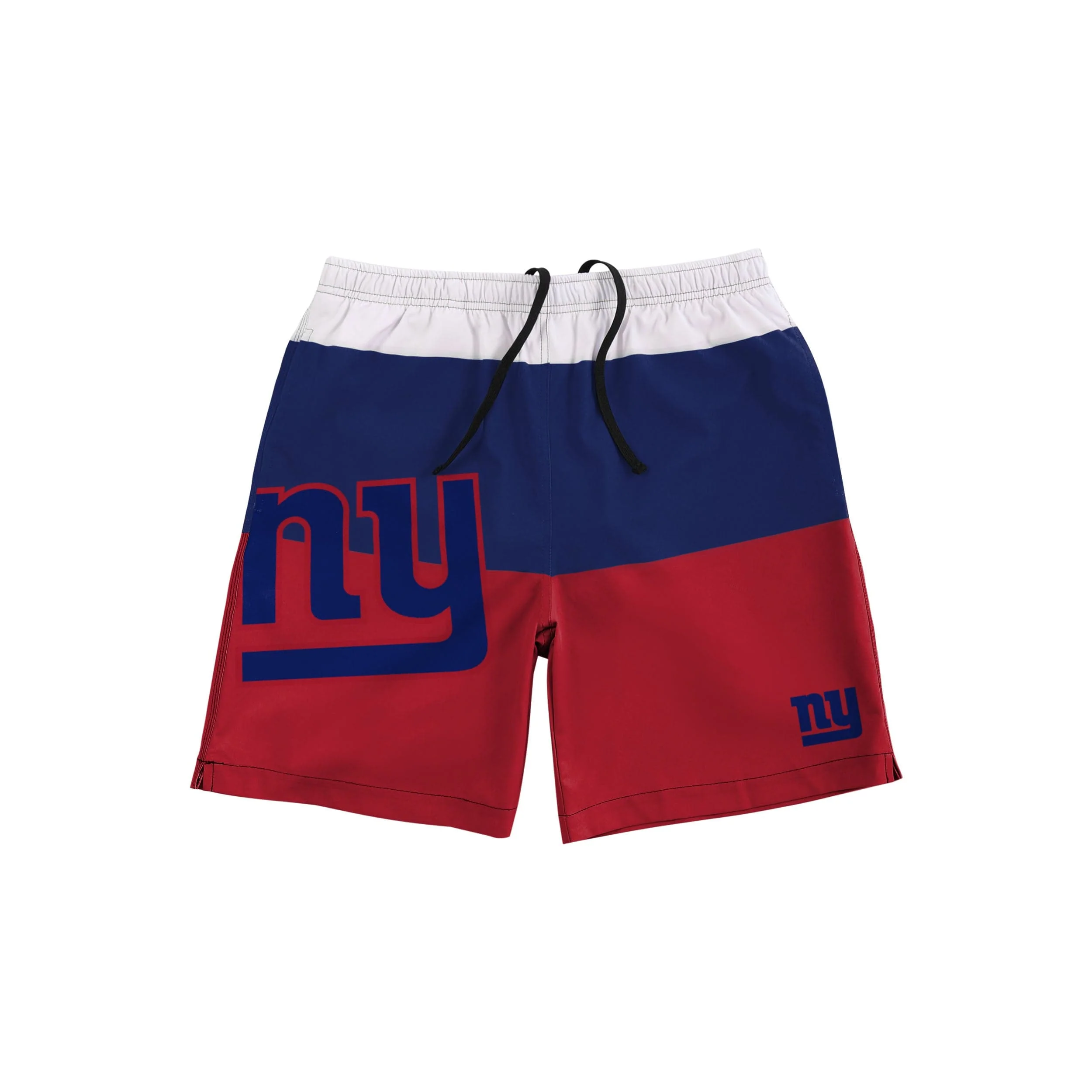 New York Giants NFL Mens 3 Stripe Big Logo Swimming Trunks - Image 4