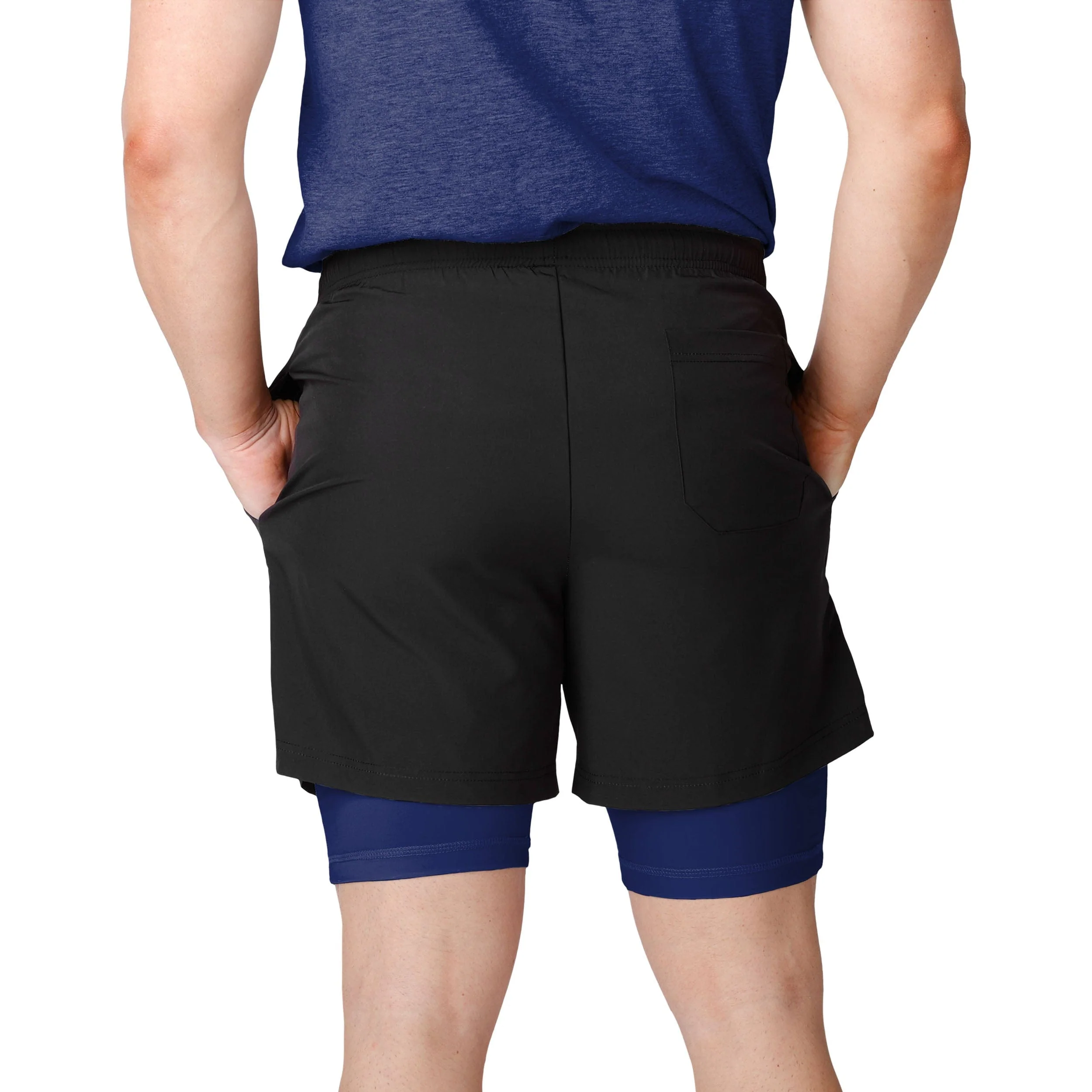 New York Giants NFL Mens Black Team Color Lining Shorts - Image 3