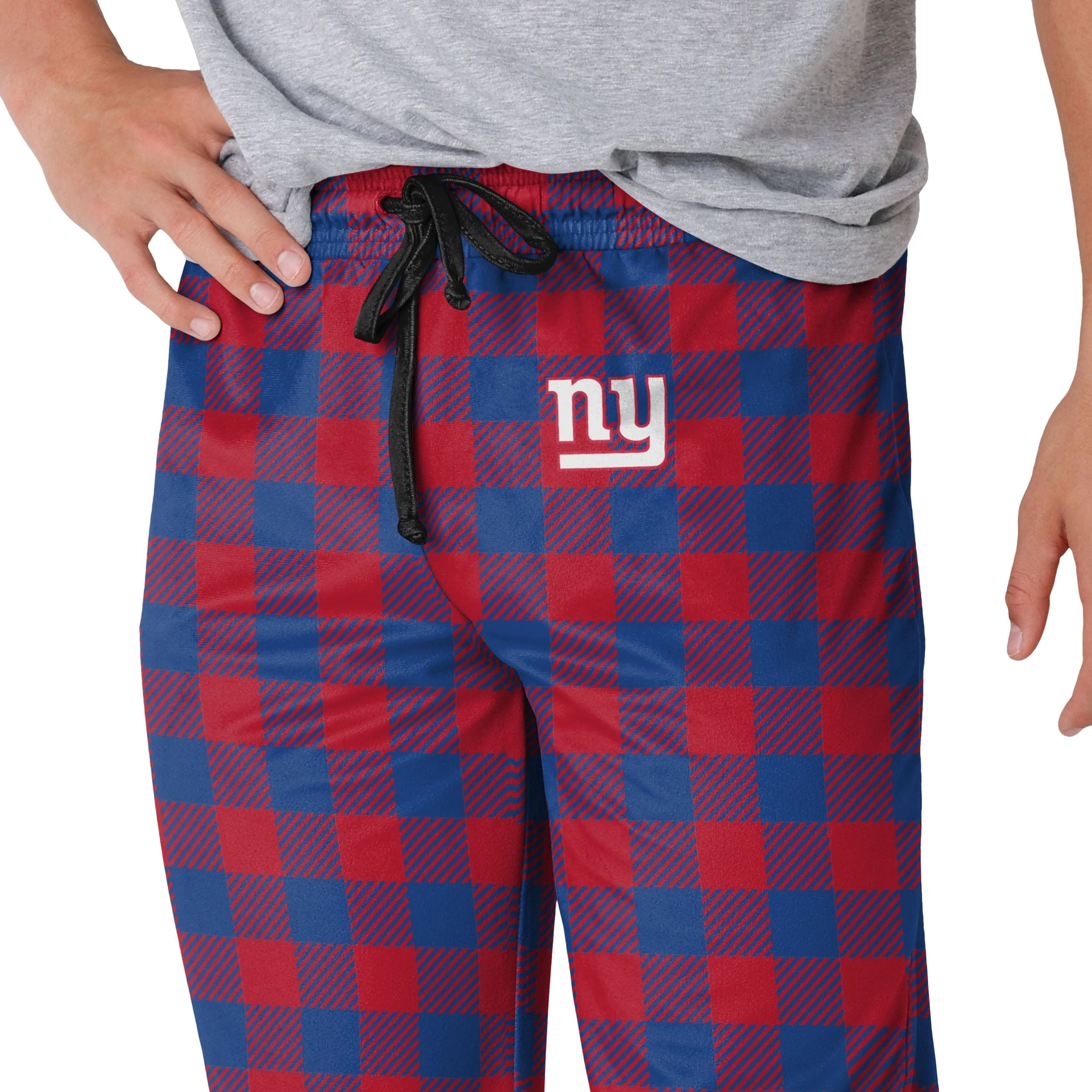 New York Giants NFL Mens Buffalo Check Lounge Pants - Image 3