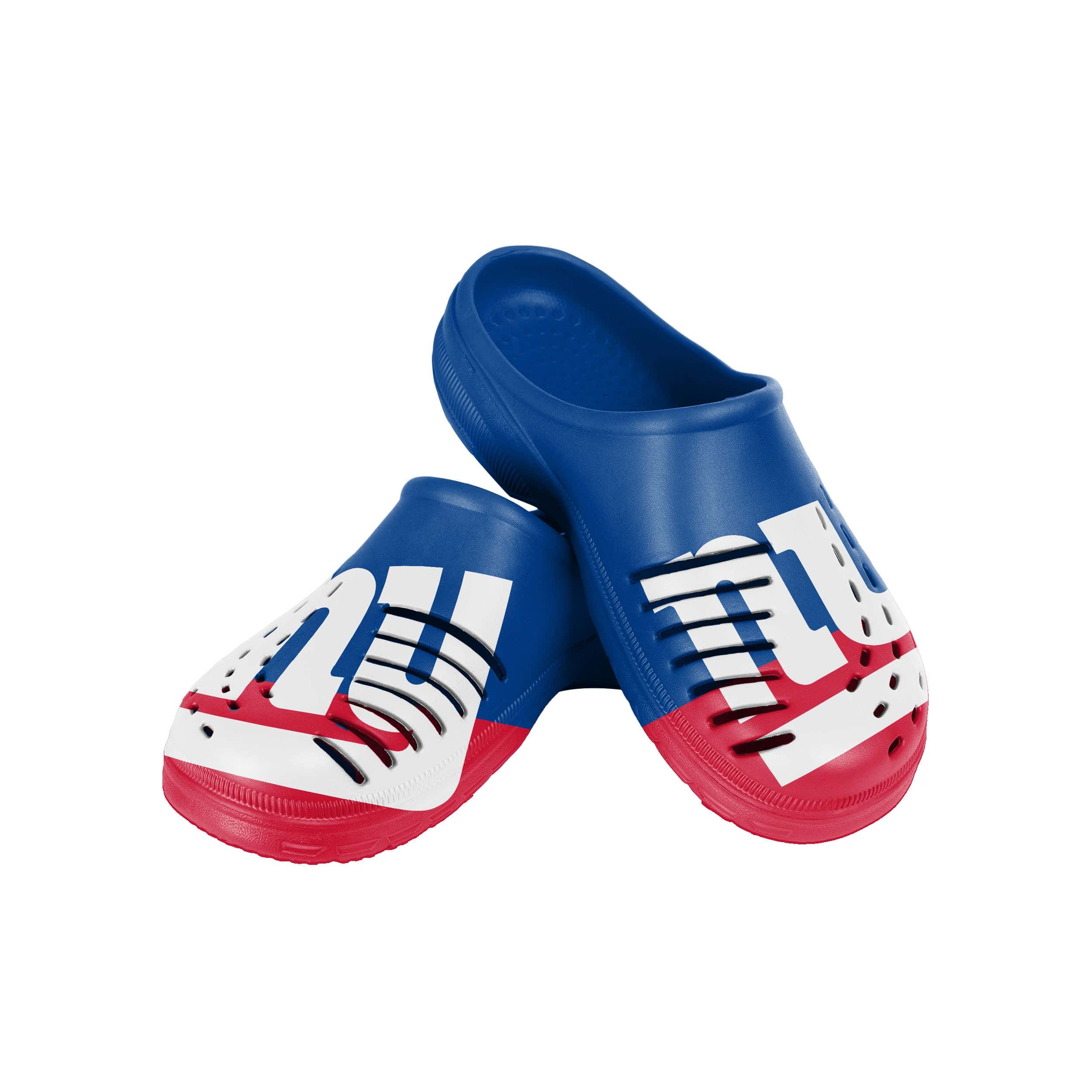 New York Giants NFL Mens Colorblock Big Logo Clog