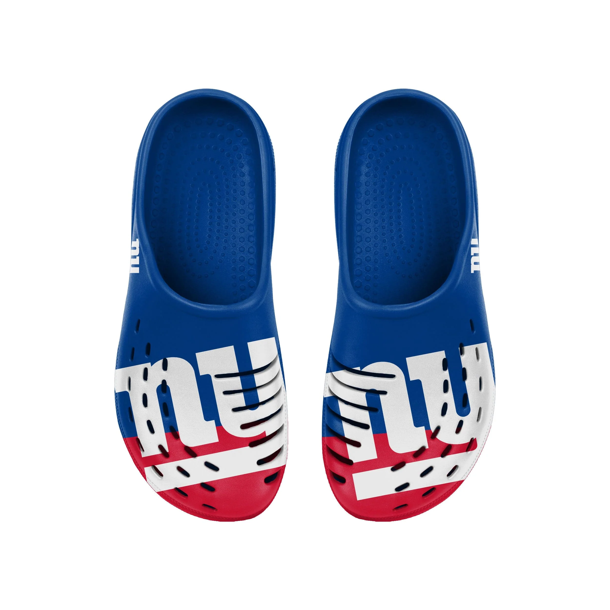 New York Giants NFL Mens Colorblock Big Logo Clog - Image 4