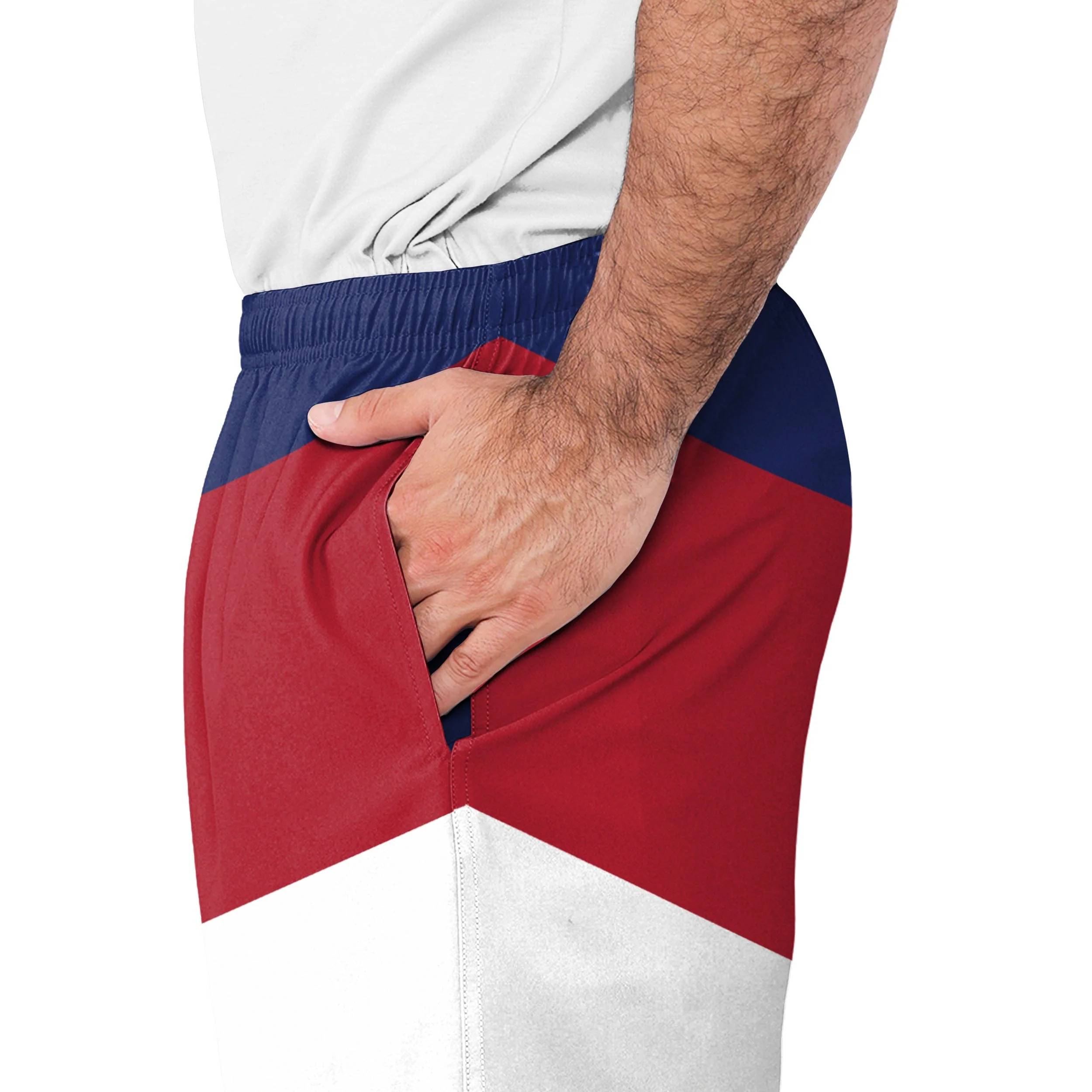 New York Giants NFL Mens Colorblock Double Down Liner Training Shorts - Image 4