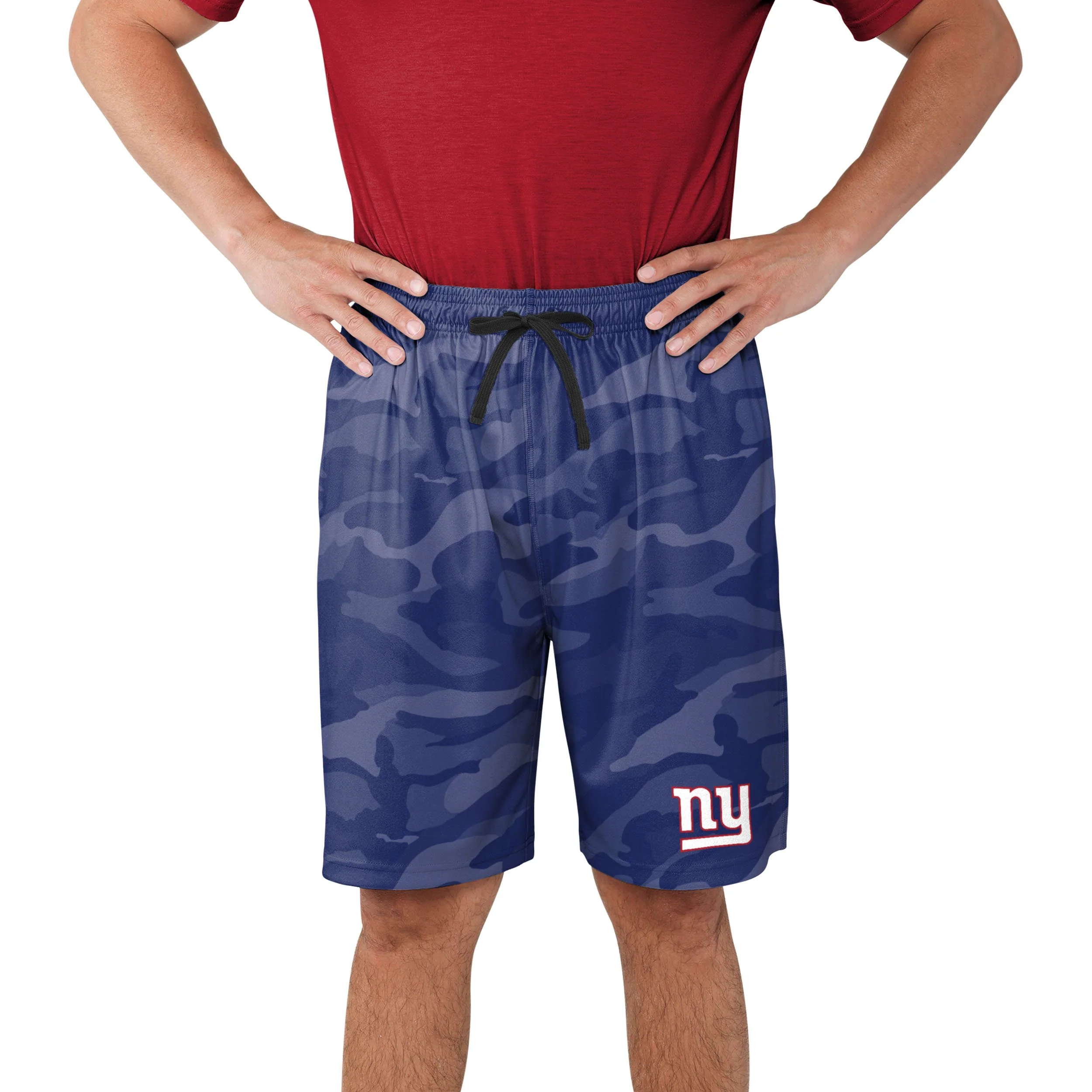 New York Giants NFL Mens Cool Camo Training Shorts - Image 2