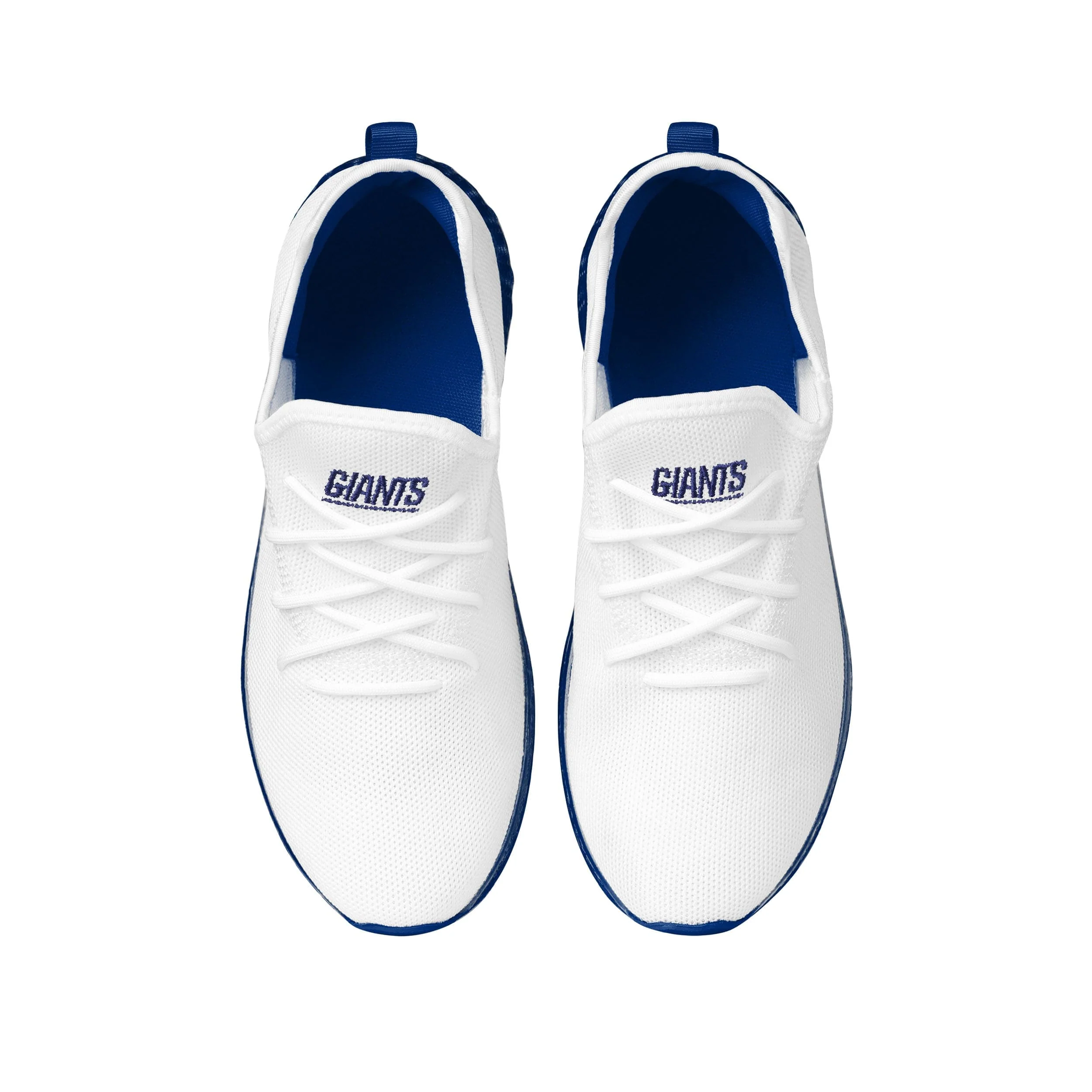 New York Giants NFL Mens Gradient Midsole White Sneakers - Image 4
