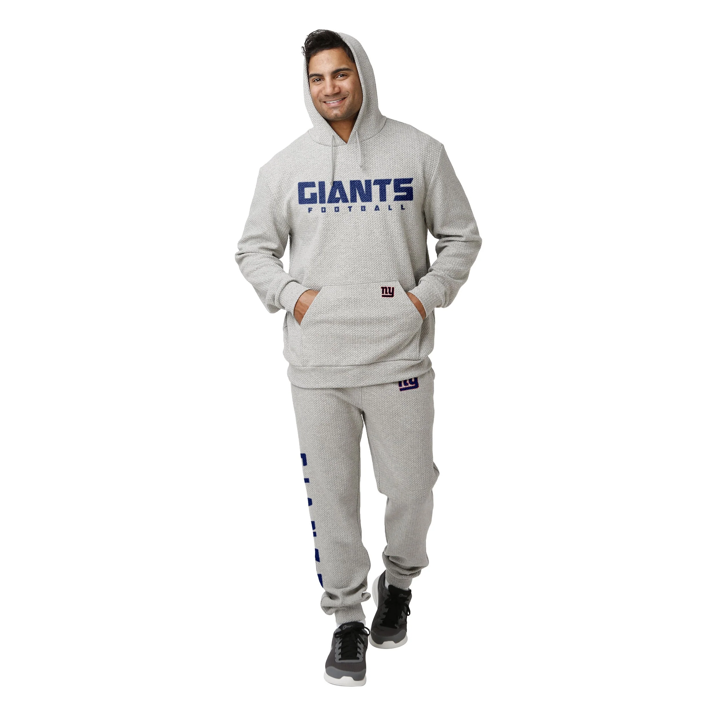 New York Giants NFL Mens Gray Woven Joggers - Image 2