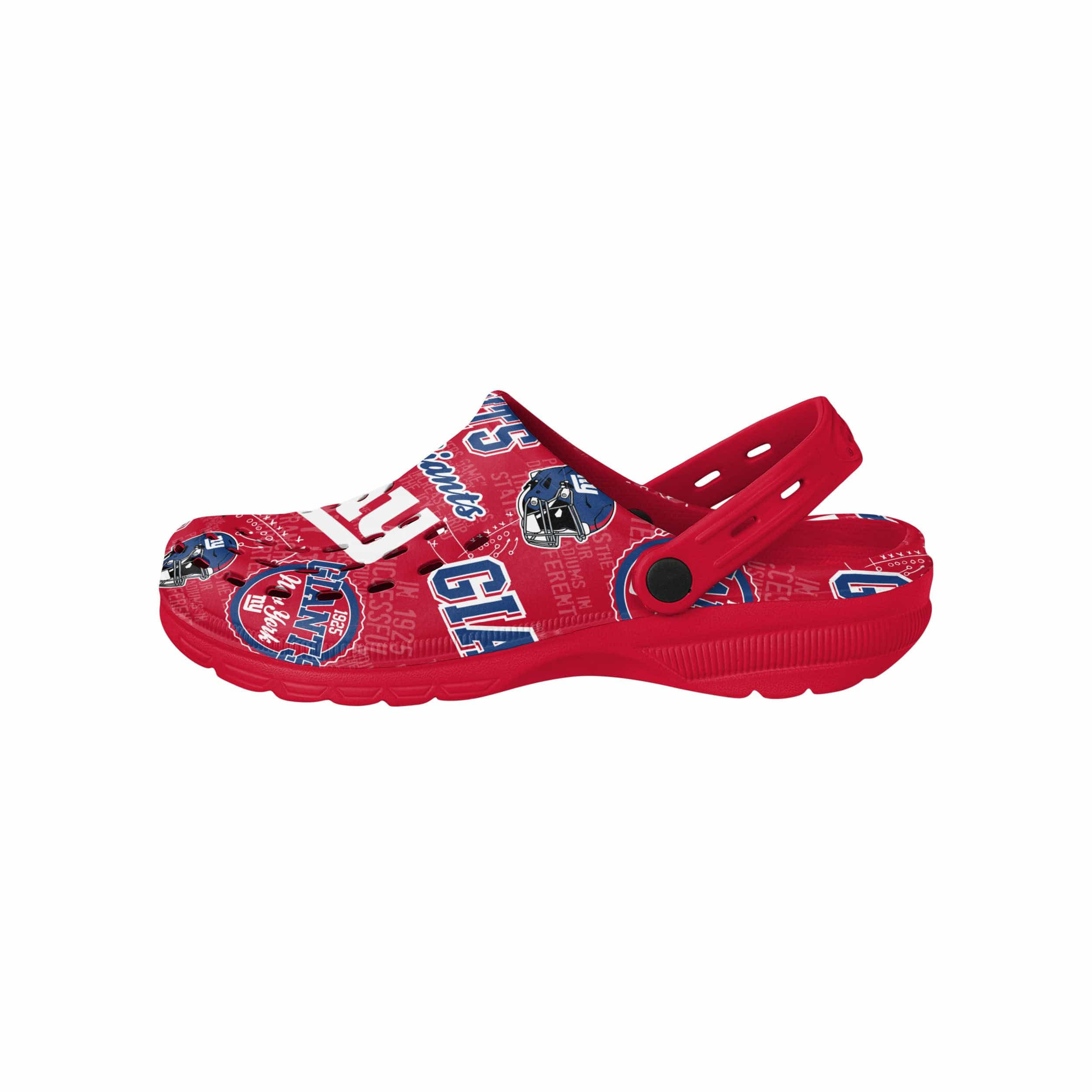 New York Giants NFL Mens Historic Print Clog With Strap - Image 2