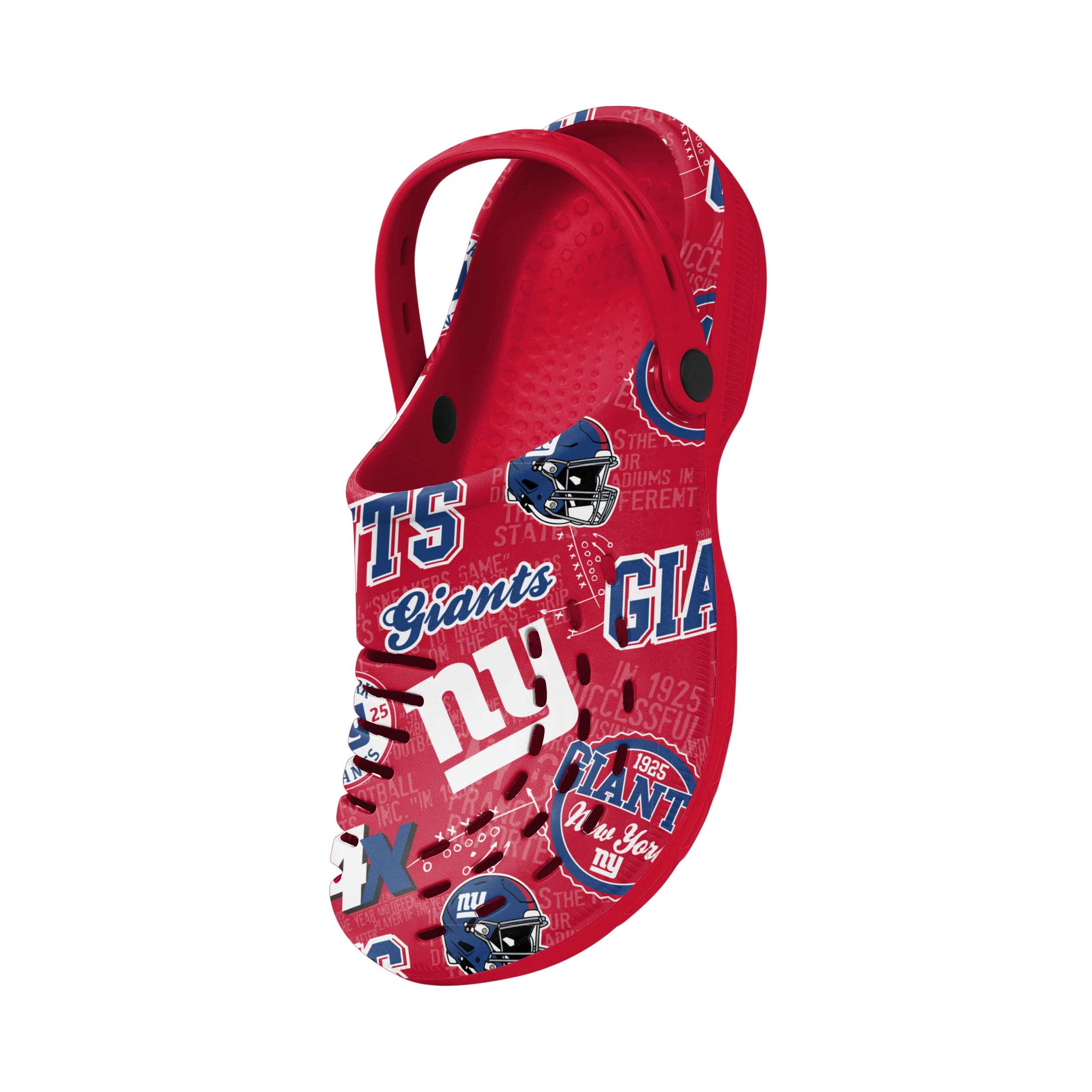 New York Giants NFL Mens Historic Print Clog With Strap - Image 3