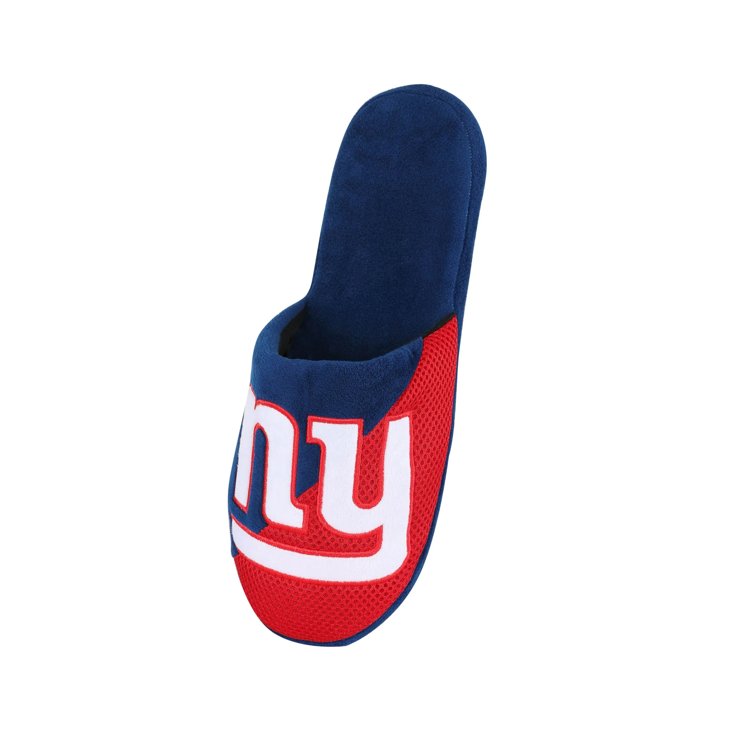 New York Giants NFL Mens Logo Staycation Slippers - Image 3