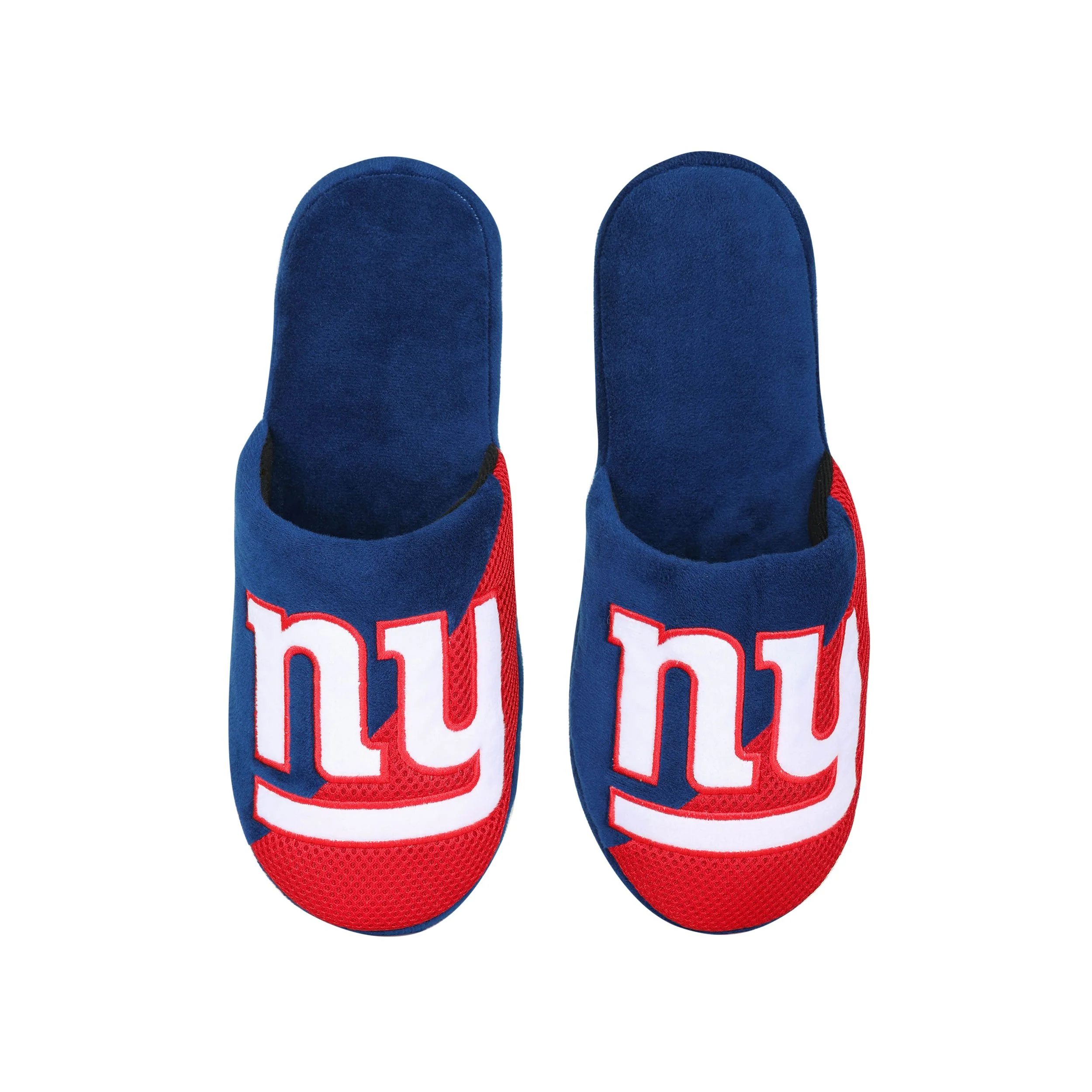 New York Giants NFL Mens Logo Staycation Slippers - Image 4