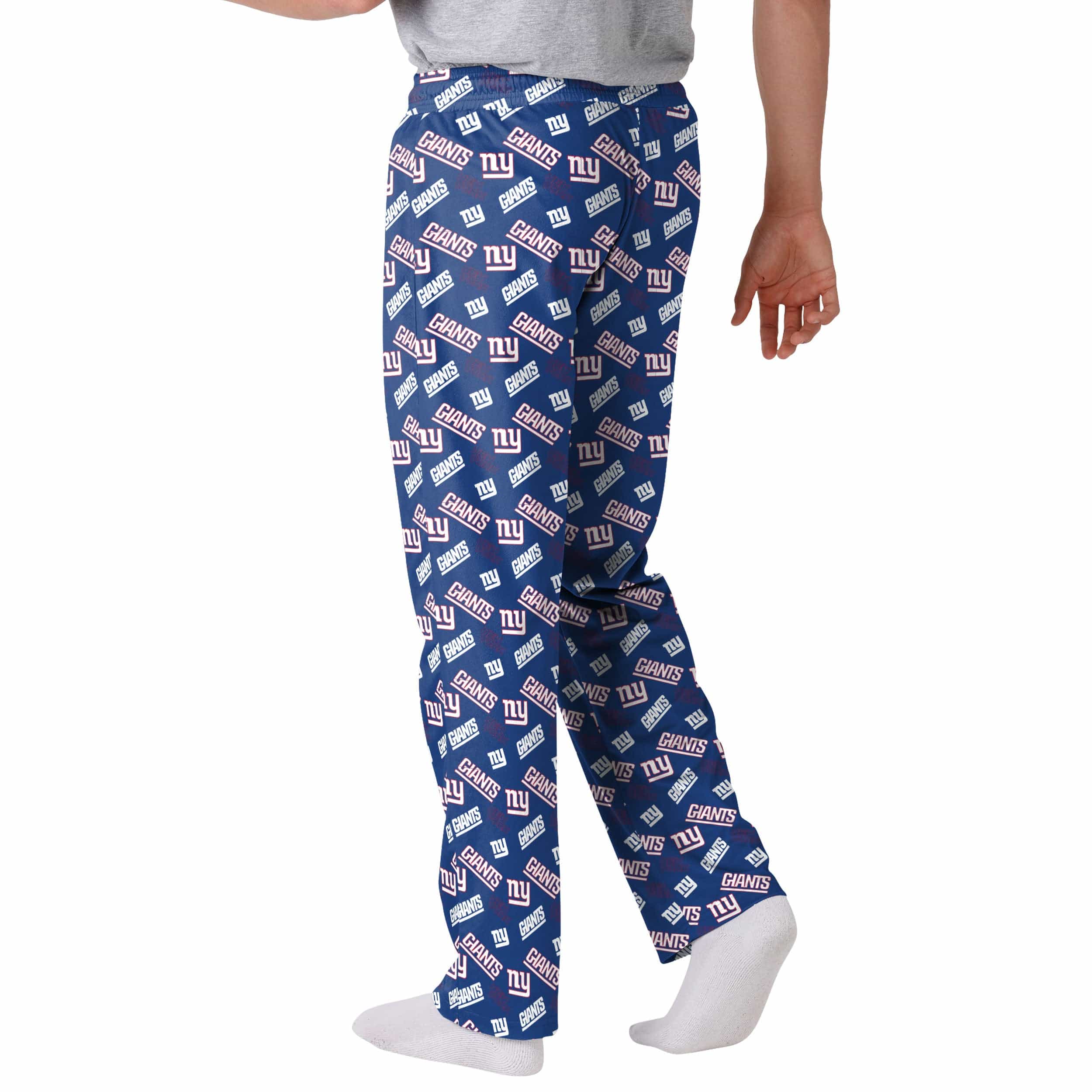 New York Giants NFL Mens Repeat Print Lounge Pants - Image 2