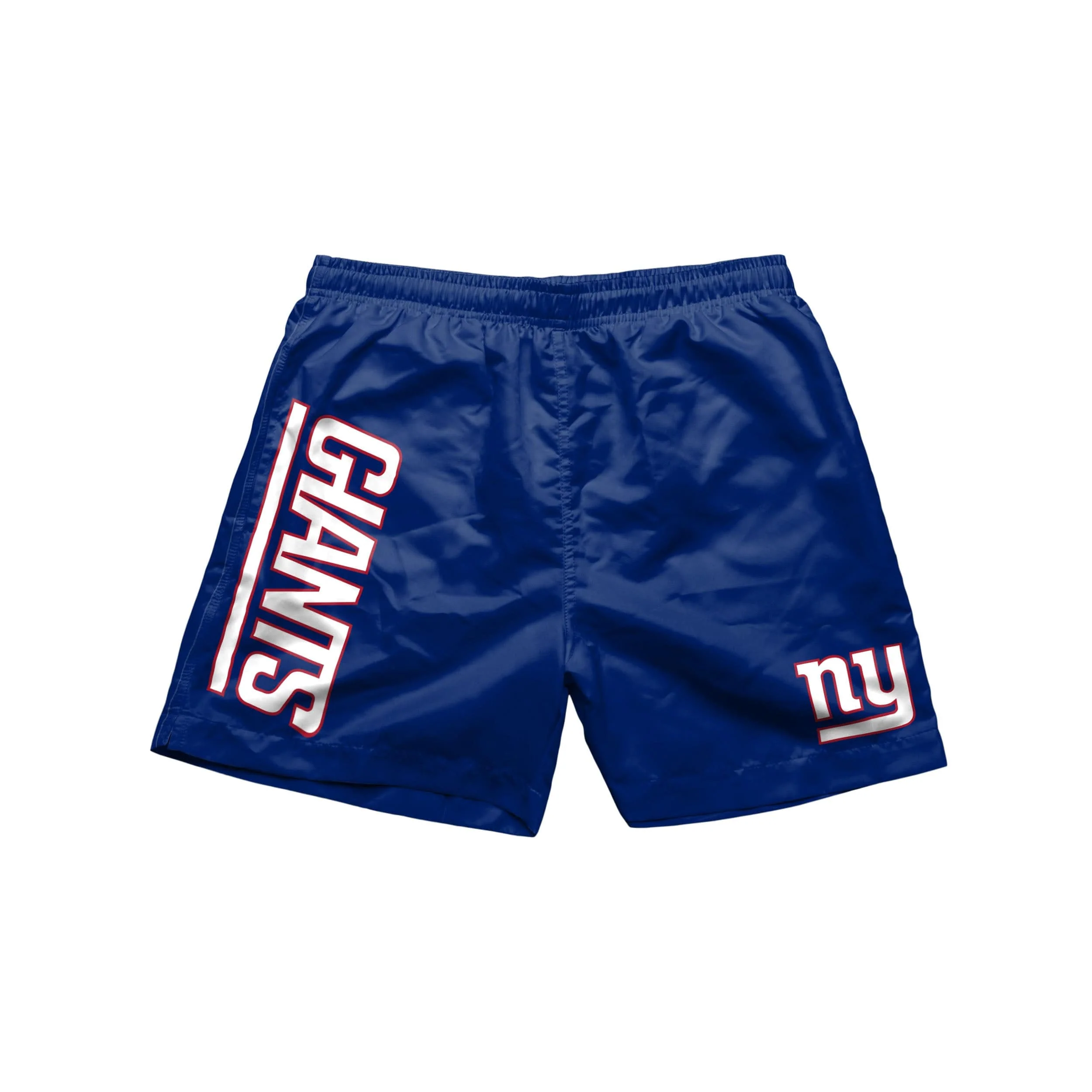 New York Giants NFL Mens Solid Wordmark 5.5" Swimming Trunks - Image 4