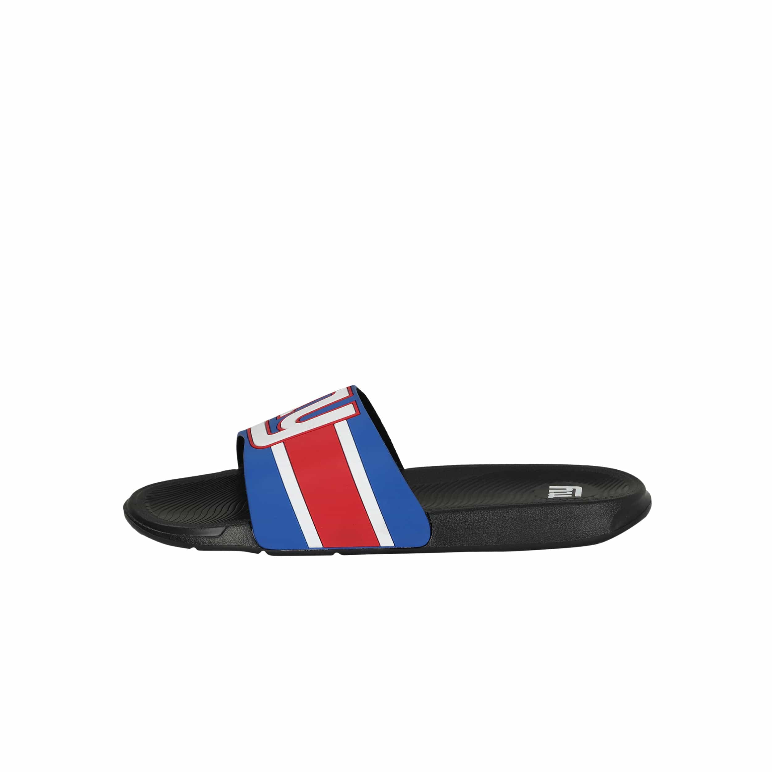 New York Giants NFL Mens Striped Big Logo Raised Slide - Image 4