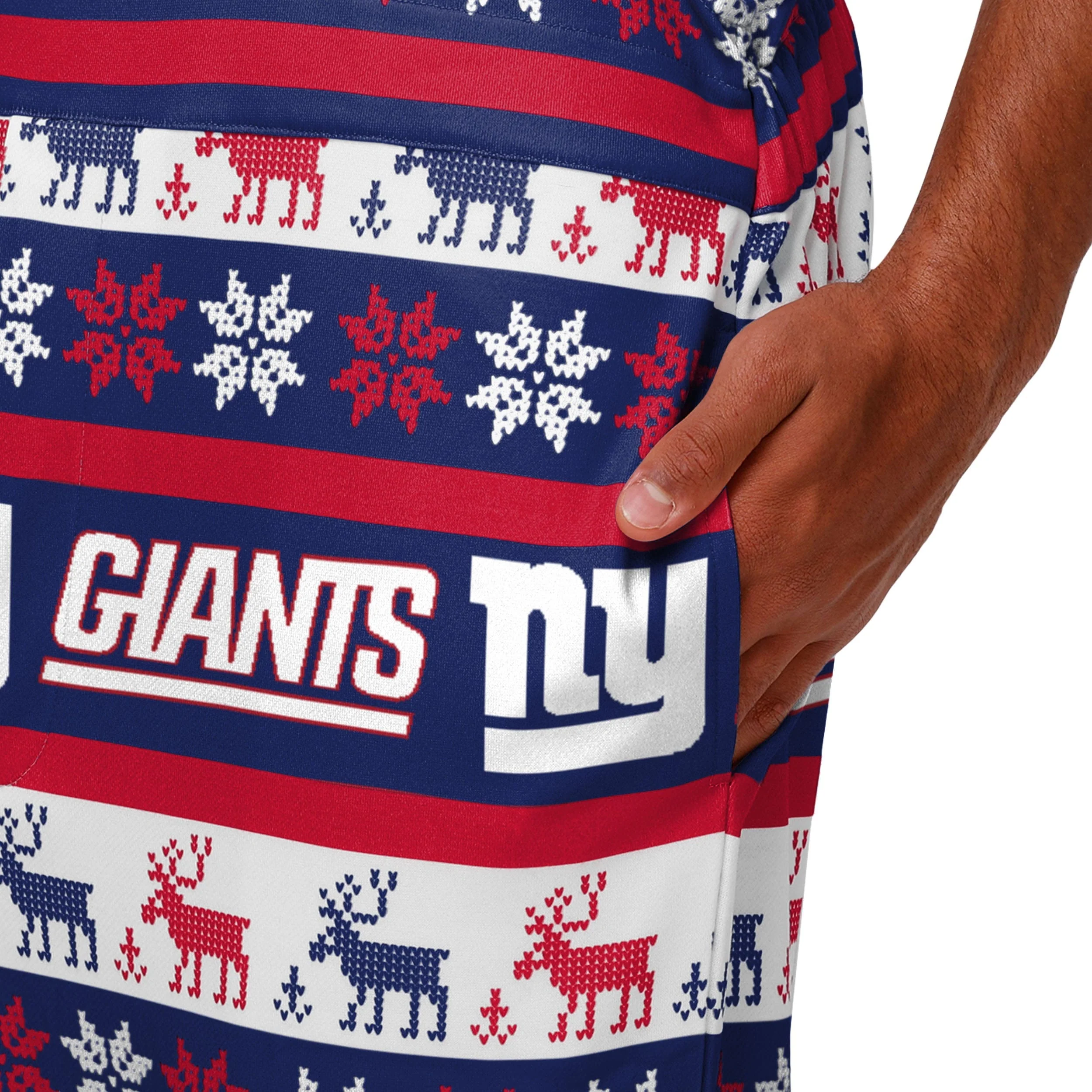 New York Giants NFL Mens Ugly Home Gating Bib Overalls - Image 5