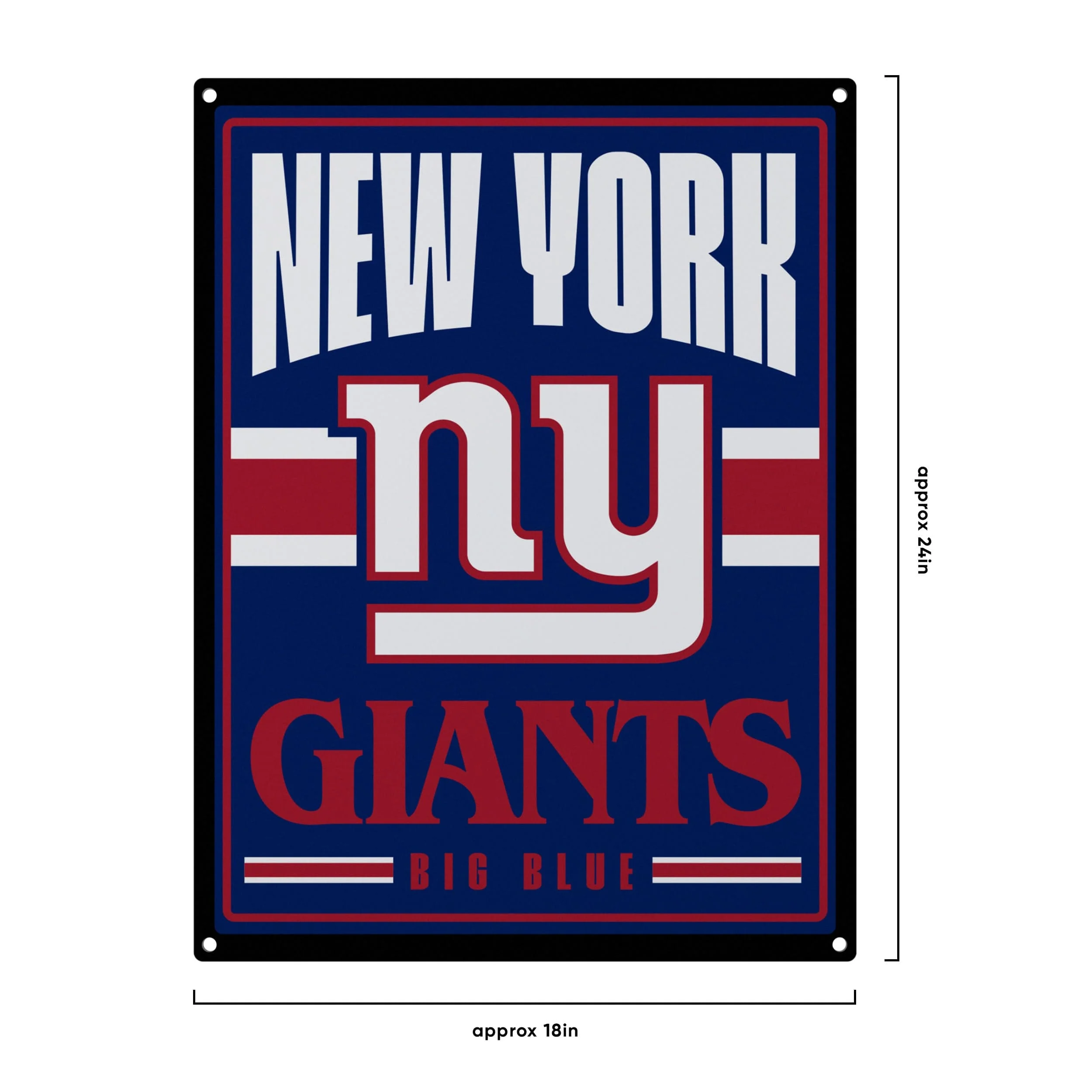 New York Giants NFL Metal Tacker Wall Sign - Image 4