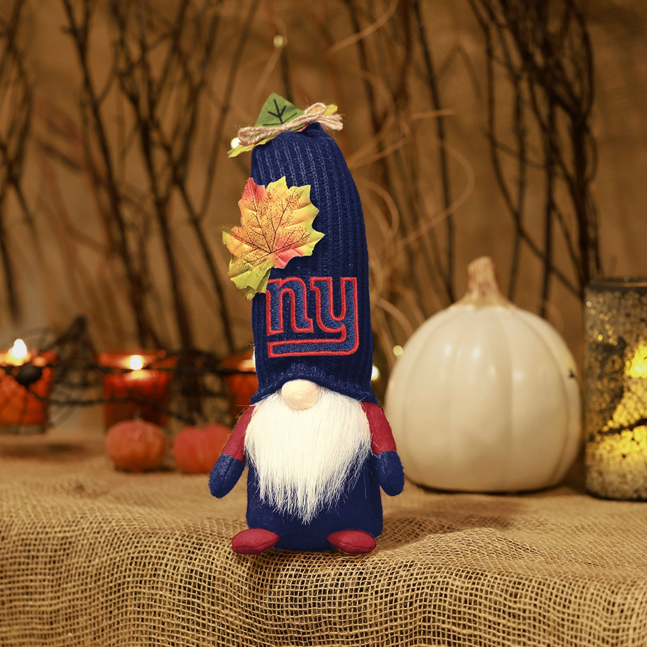 New York Giants NFL Mixed Material Harvest Plush Gnome - Image 5