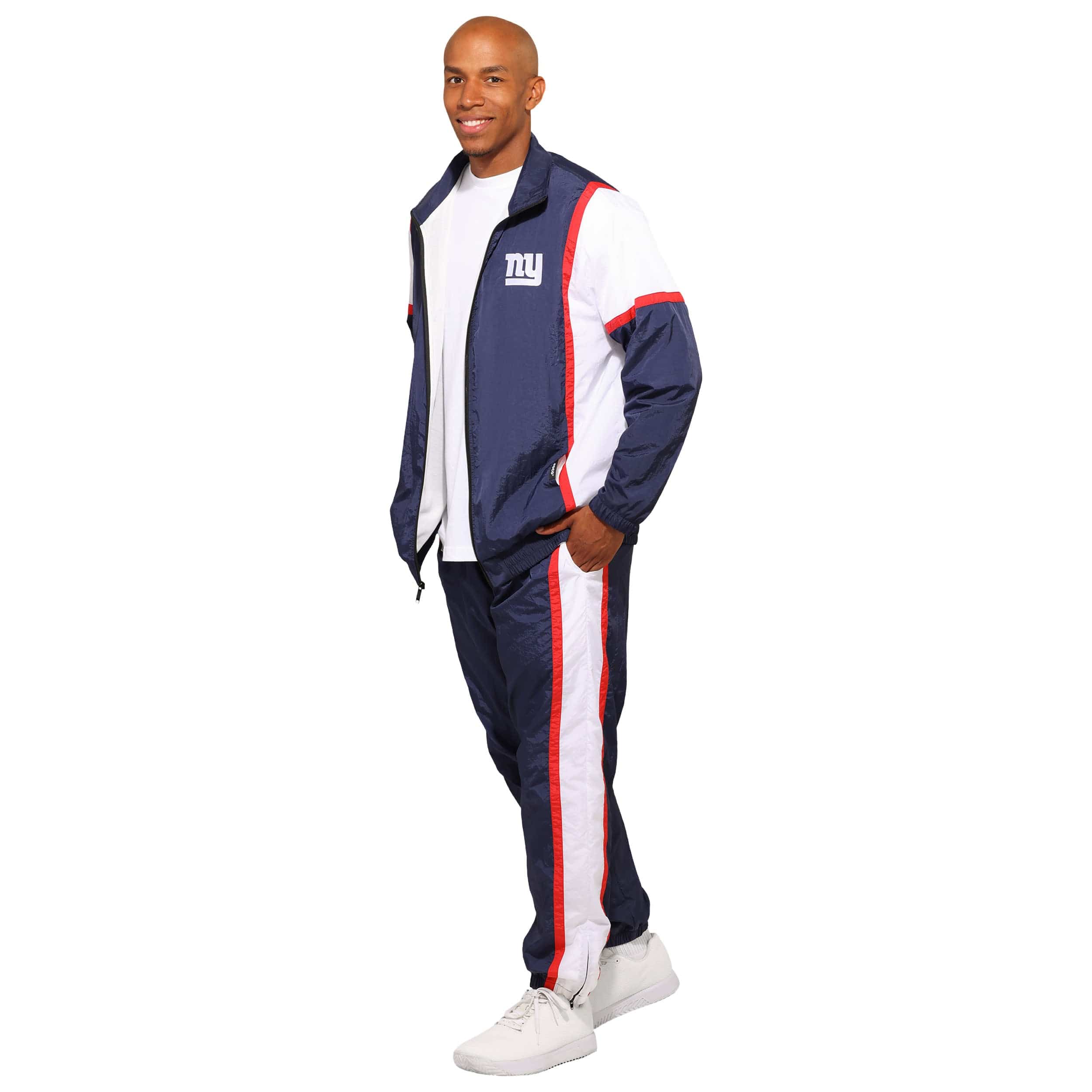 New York Giants NFL Nylon Crinkle Gameday Jacket - Image 5
