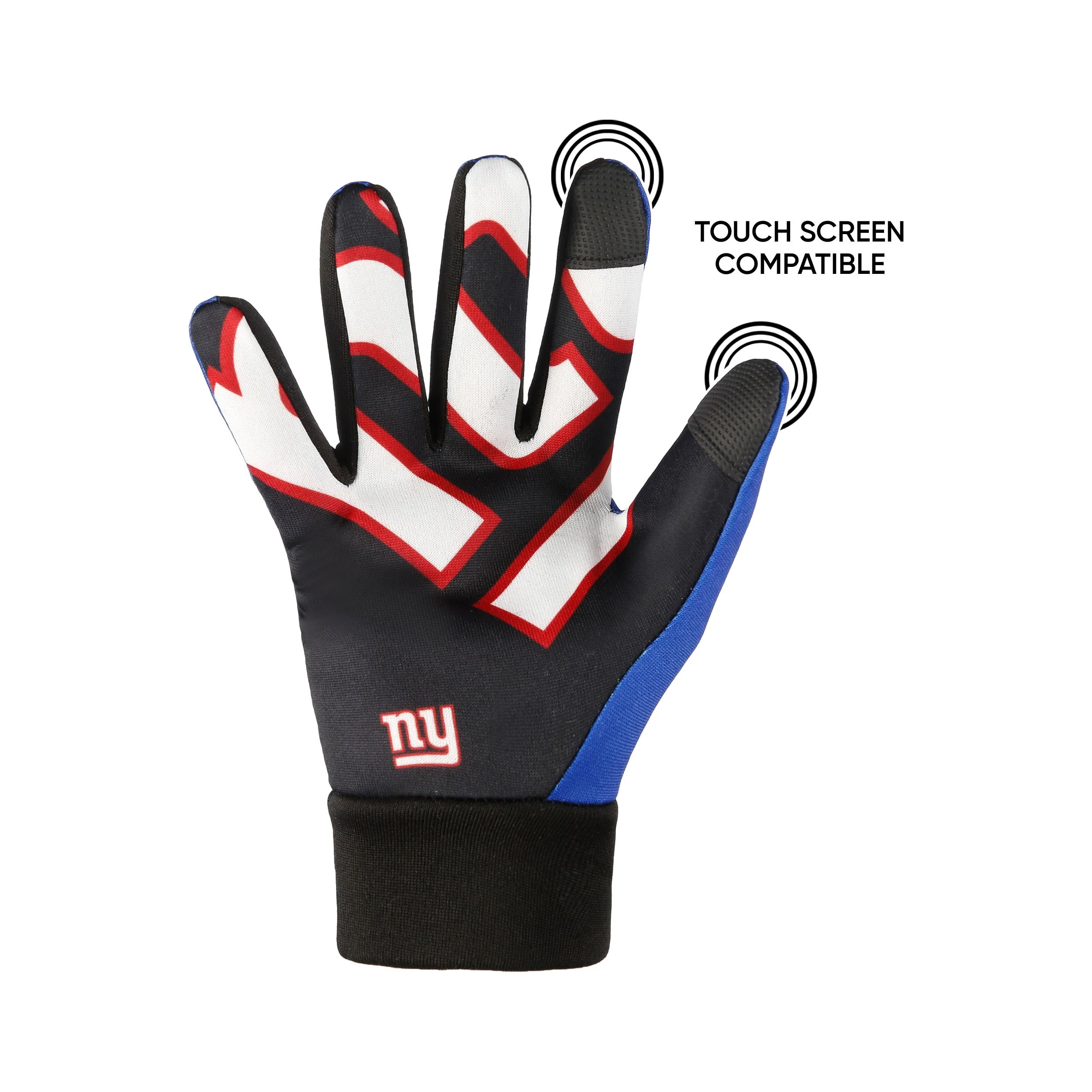 New York Giants NFL Palm Logo Texting Gloves - Image 3
