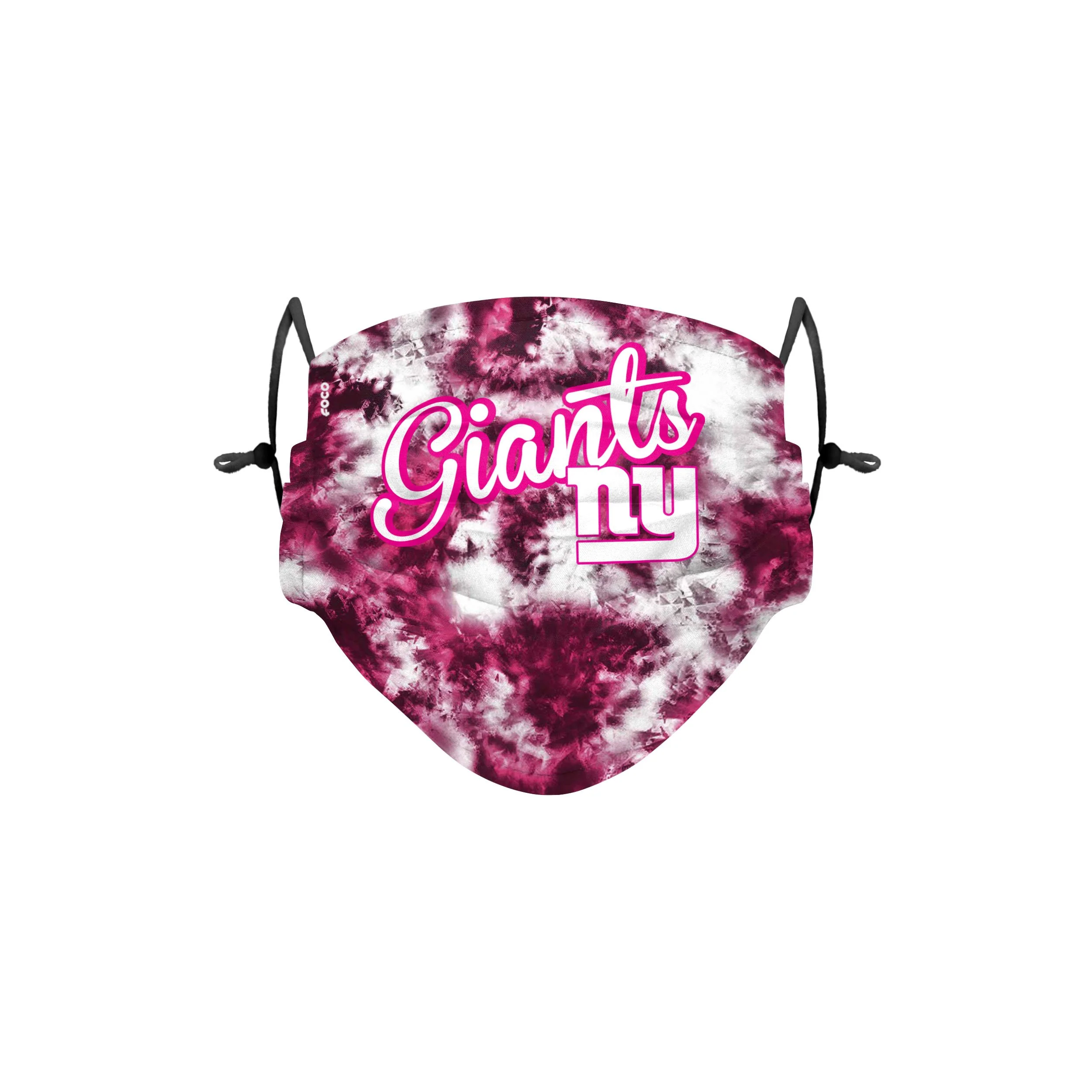 New York Giants NFL Pink Tie-Dye Adjustable Face Cover