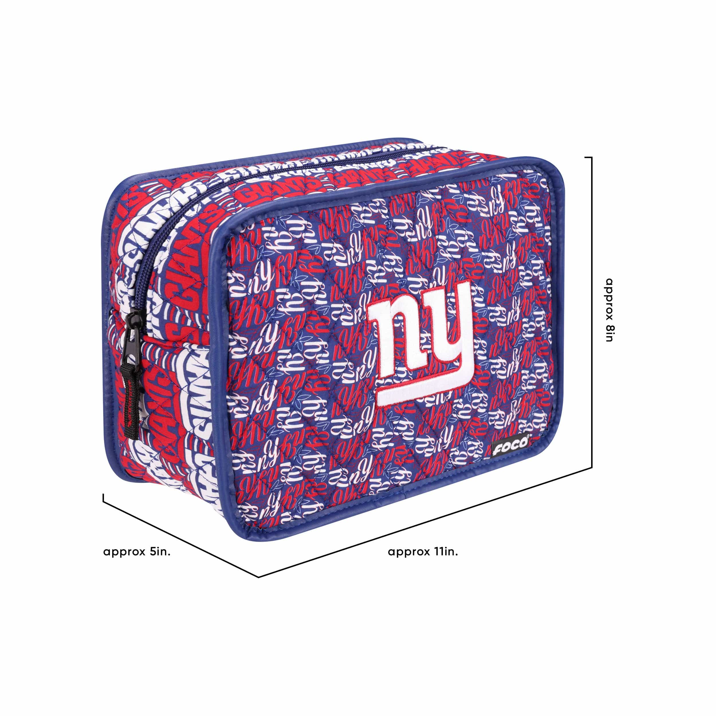 New York Giants NFL Quilted Printed Cosmetic Bag - Image 3