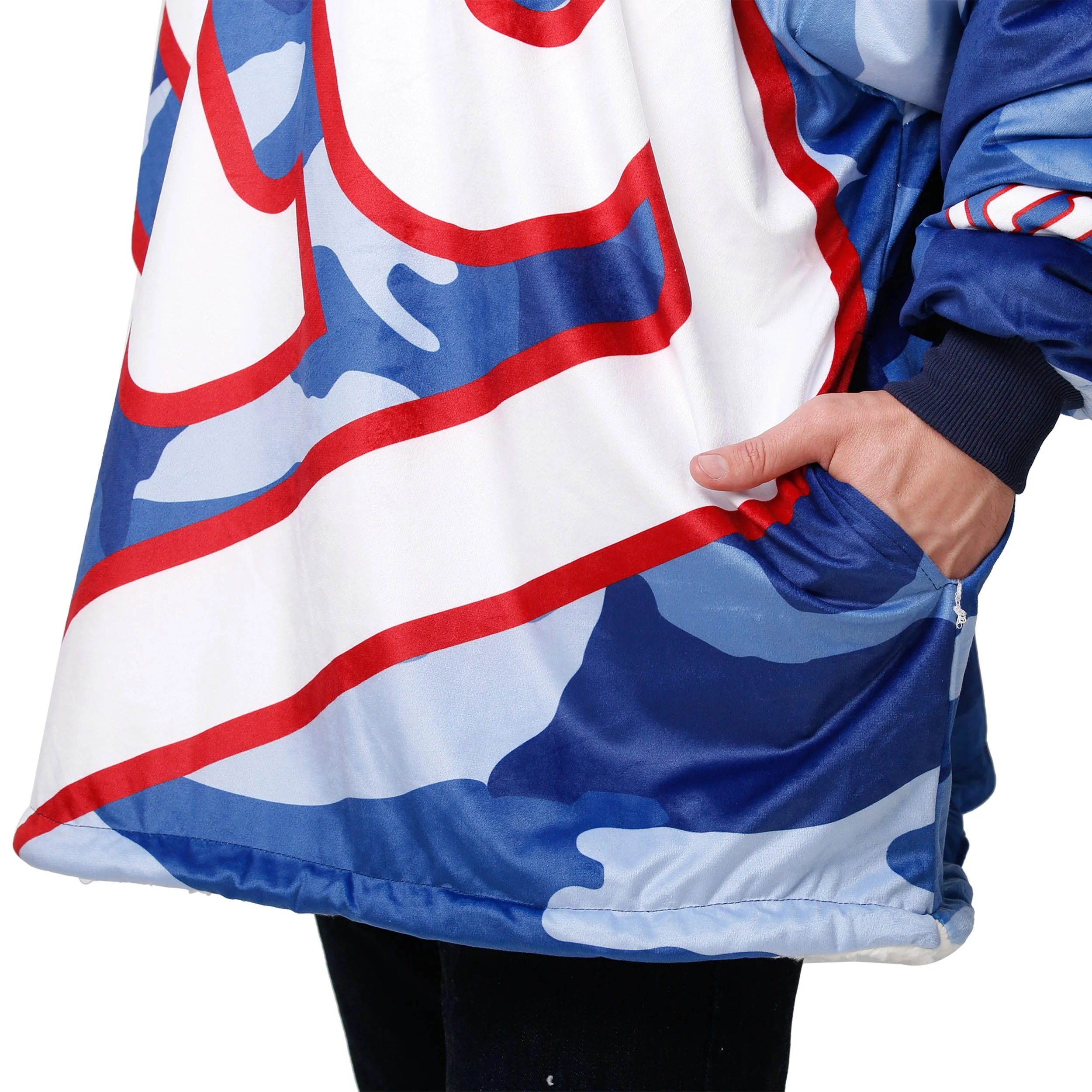 New York Giants NFL Reversible Team Color Camo Hoodeez - Image 5
