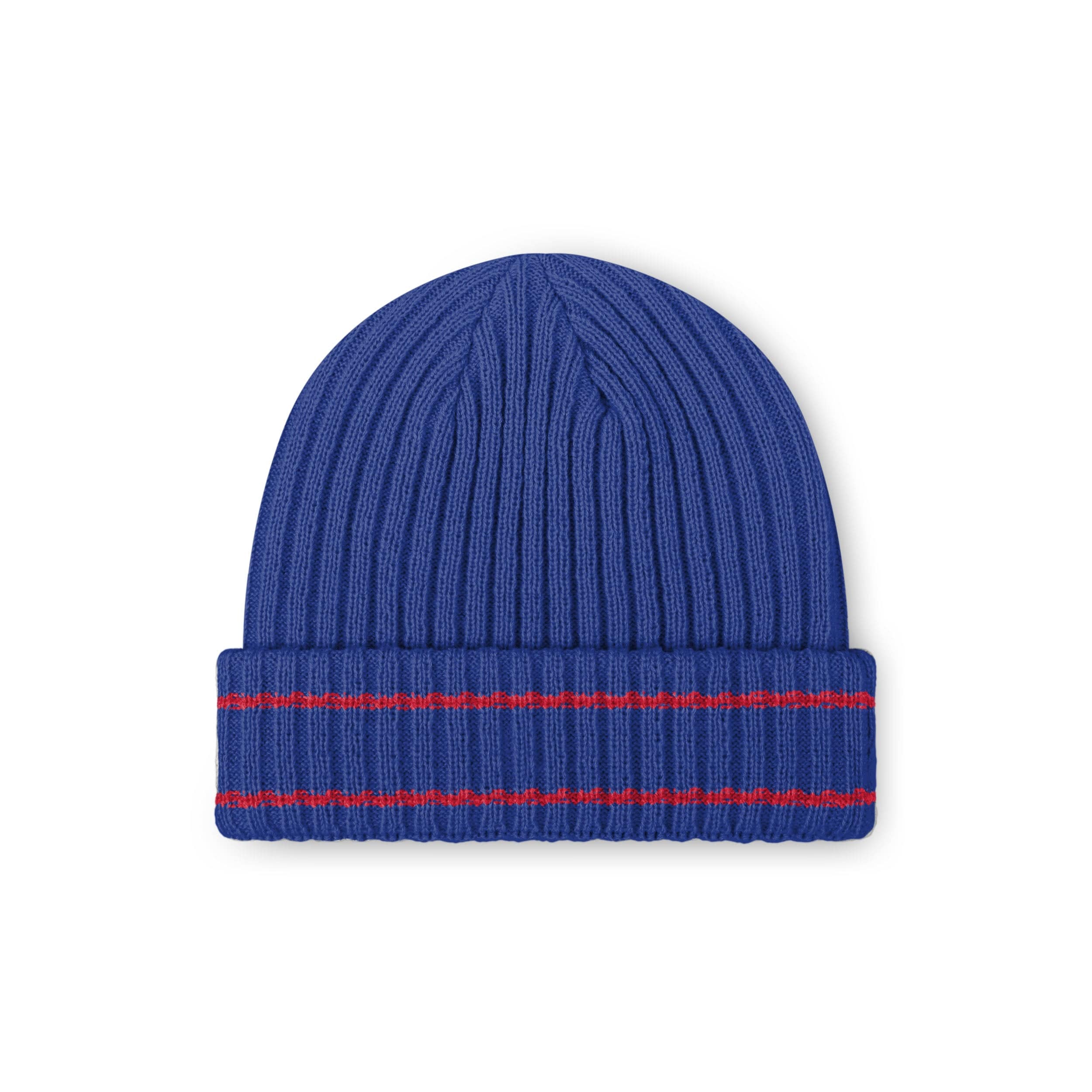 New York Giants NFL Royal Primary Logo Ribbed Beanie - Image 2