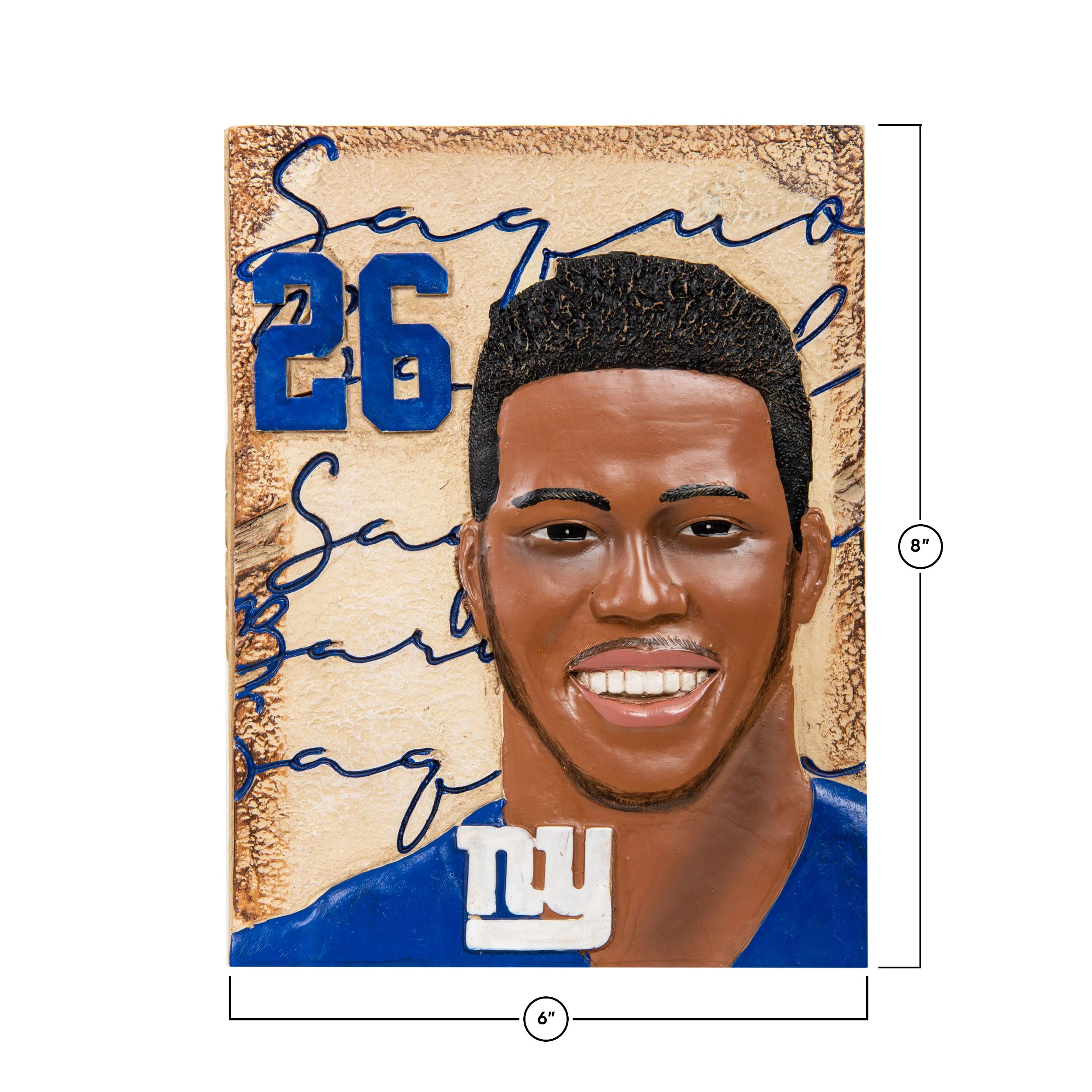 New York Giants NFL Saquon Barkley Player Wall Plaque - Image 4